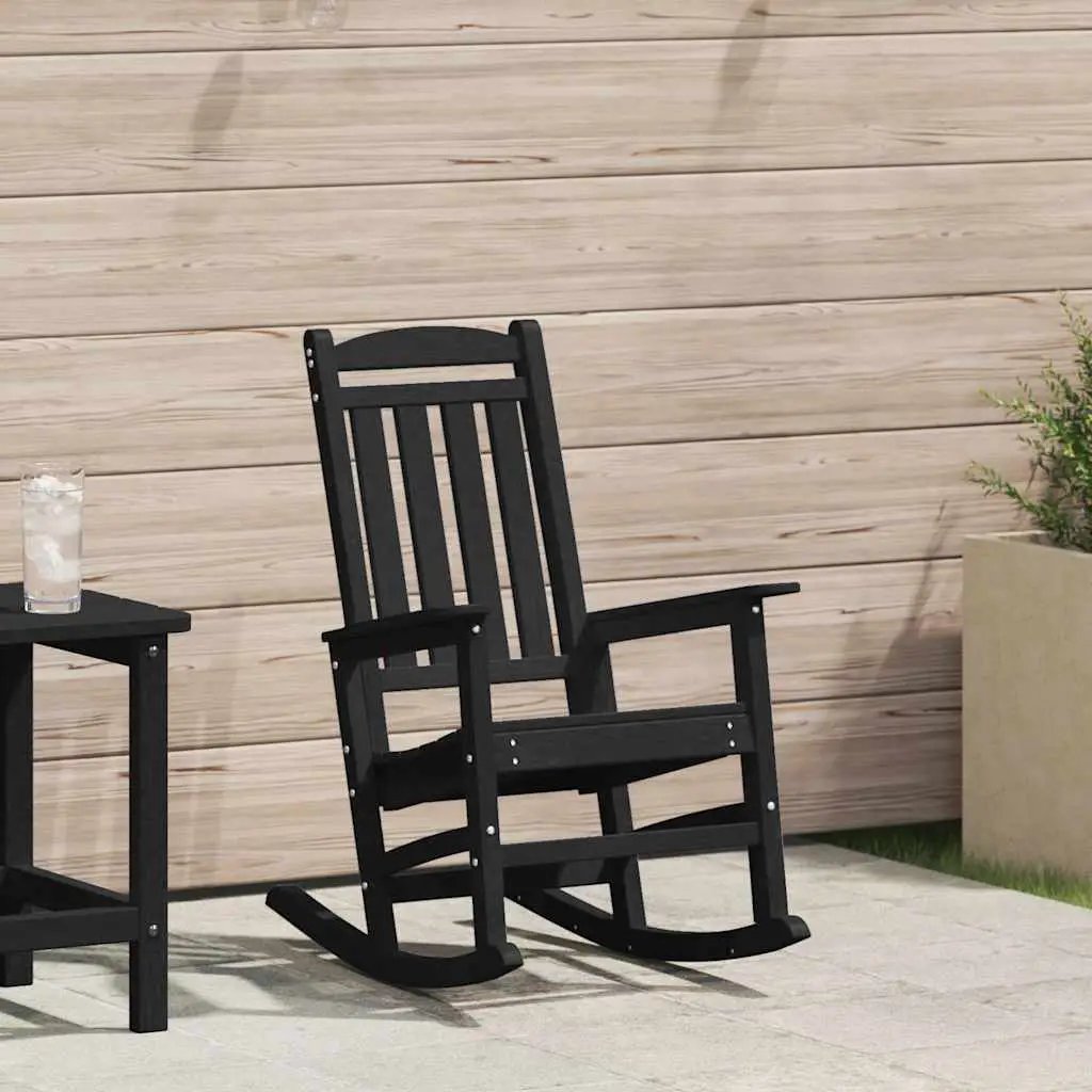 vidaXL vidaXL Garden Rocking Chair White 92 x 70 x 108cm HDPE - Garden Chairs
