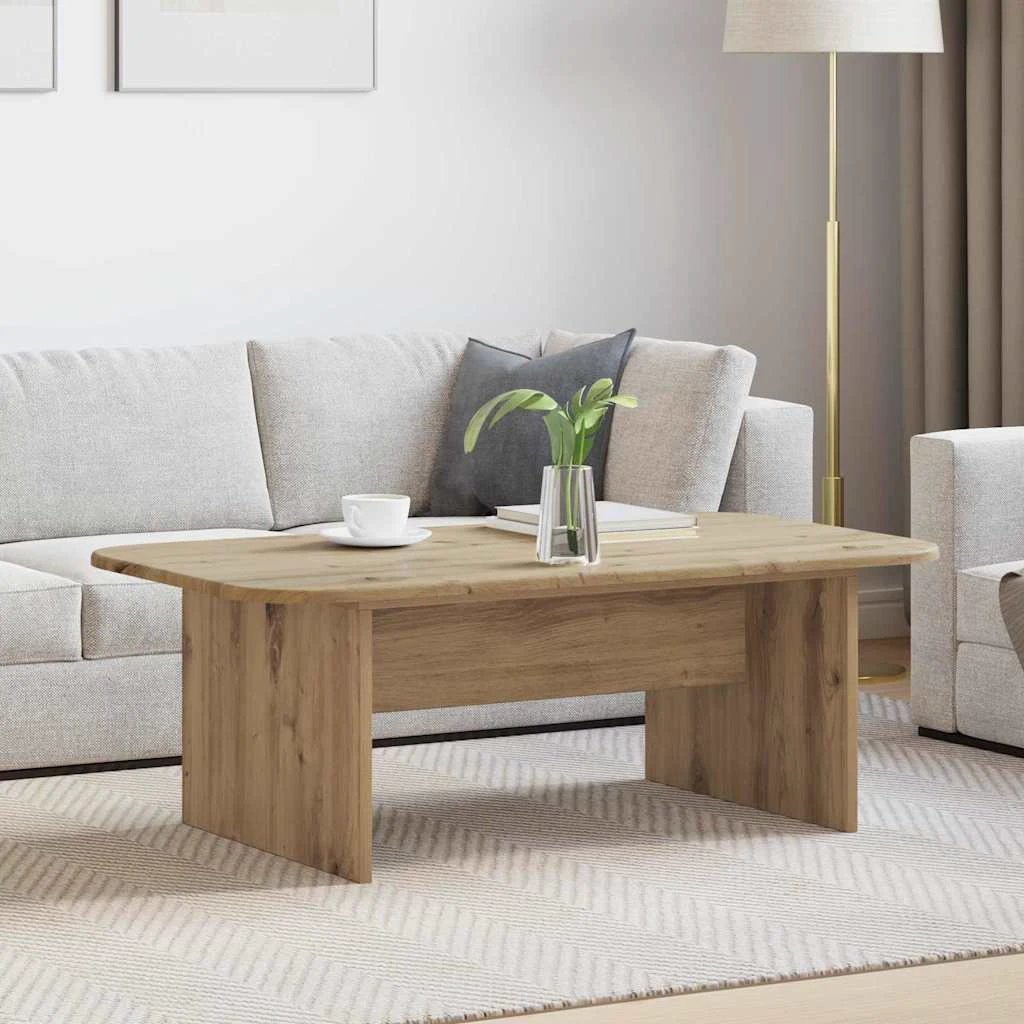 vidaXL VidaXL Coffee Table 93 x 53 x 33 Cm White Engineered Wood Smooth Finish Living Room - Coffee Table