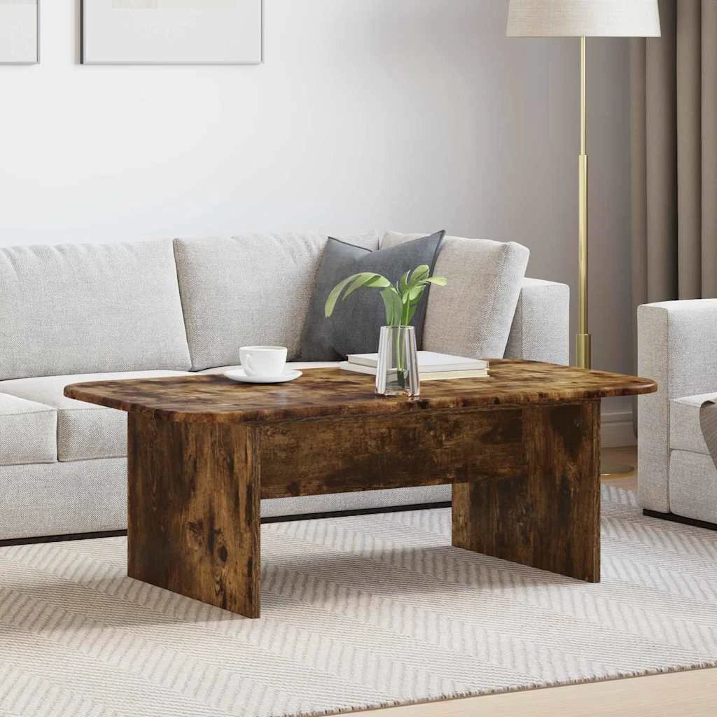 vidaXL VidaXL Coffee Table 93 x 53 x 33 Cm White Engineered Wood Smooth Finish Living Room - Coffee Table
