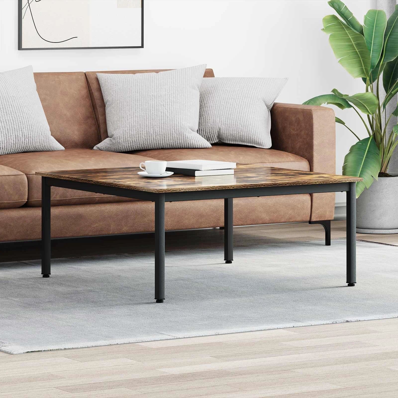 vidaXL VidaXL Coffee Table 40 X 40 X 36 Cm Engineered Wood Durable Finish for Living Room - Coffee Table