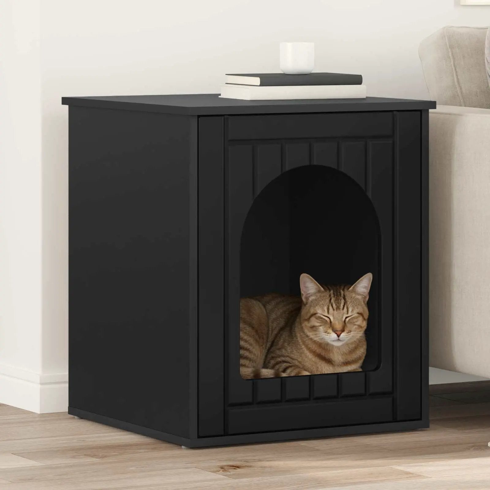 vidaXL vidaXL Cat House White 53 x 52 x 62 cm Engineered Wood - Cat House