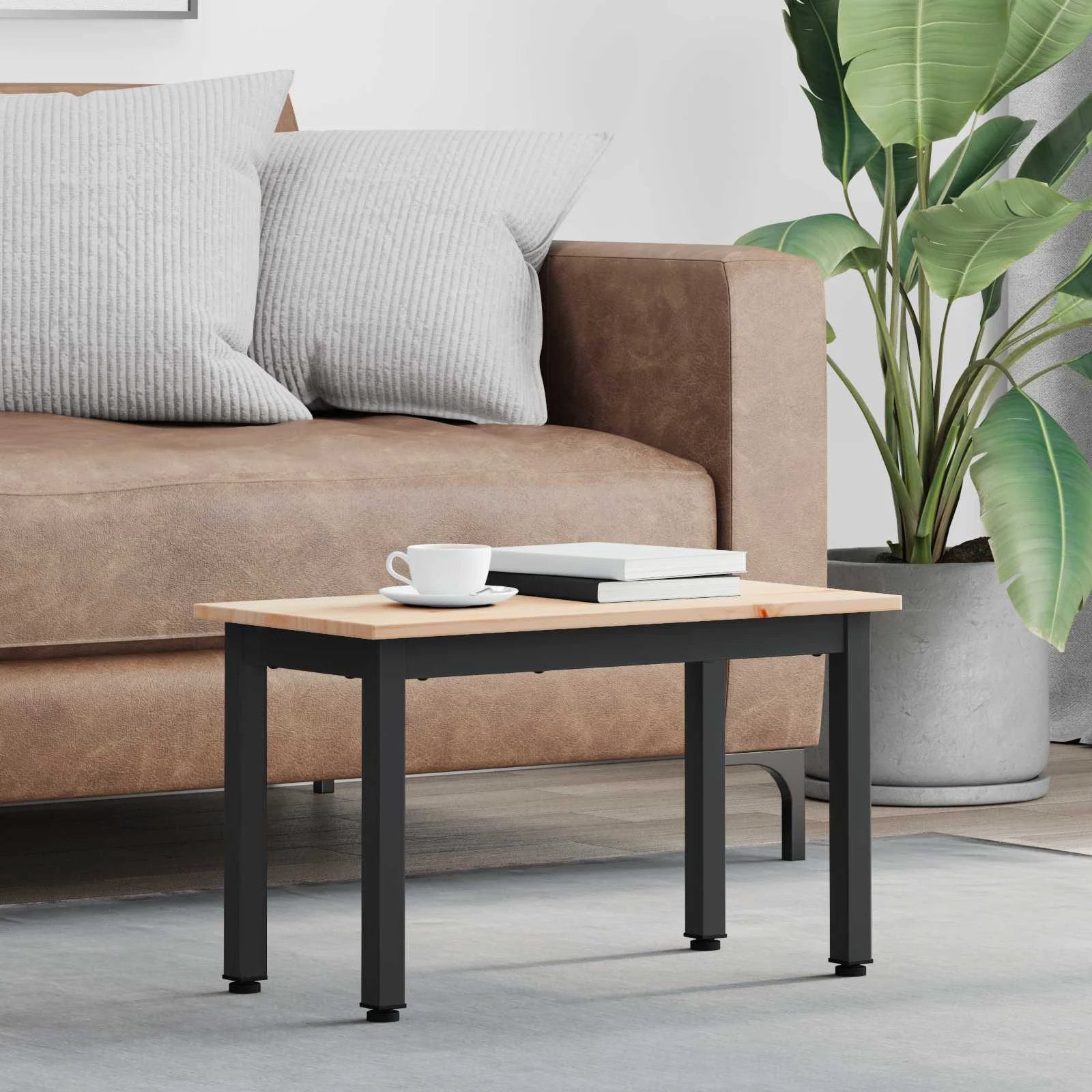 VidaXL Coffee Table 40x40x36 cm Solid Pine Home by vidaXL