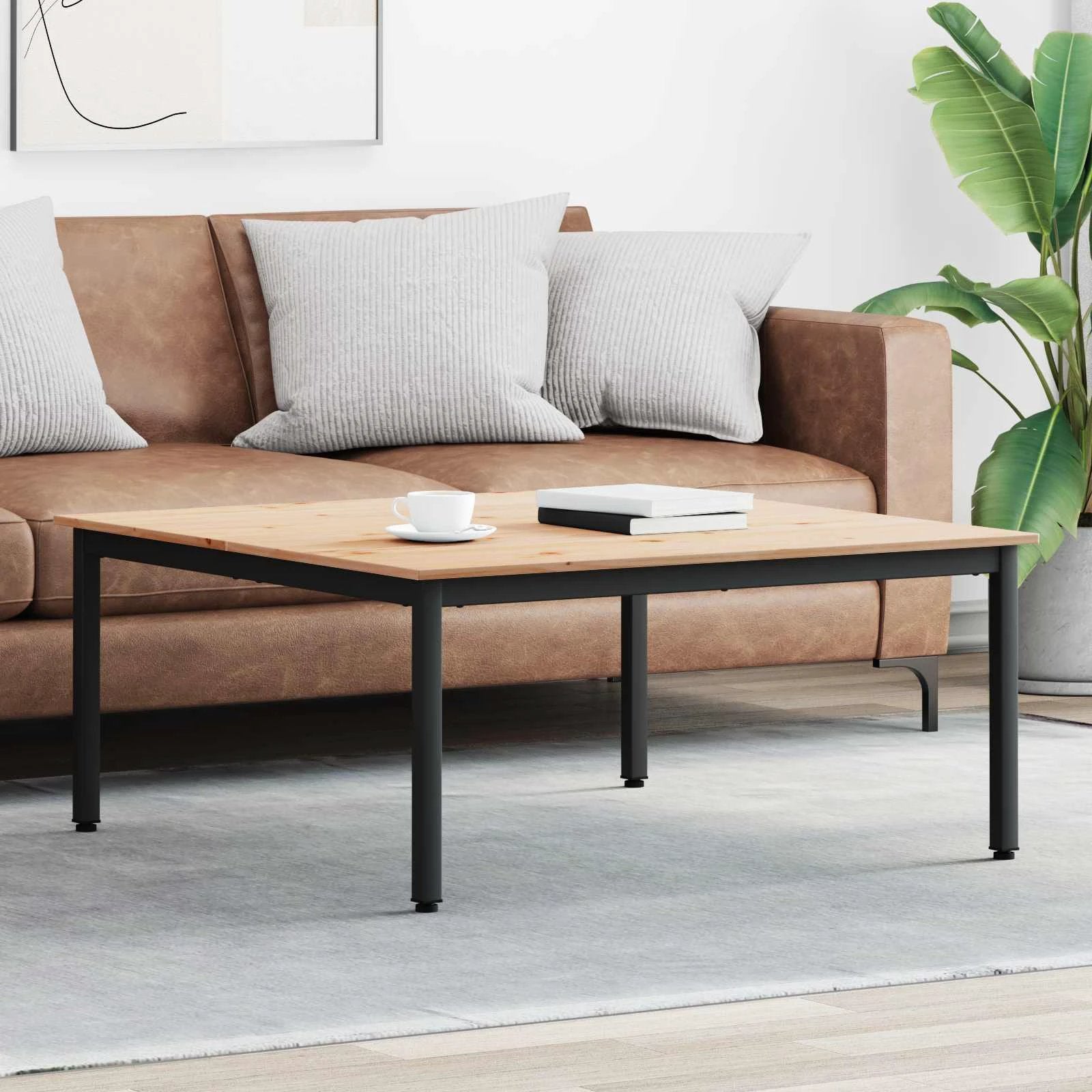 VidaXL Coffee Table 40x40x36 cm Solid Pine Home by vidaXL