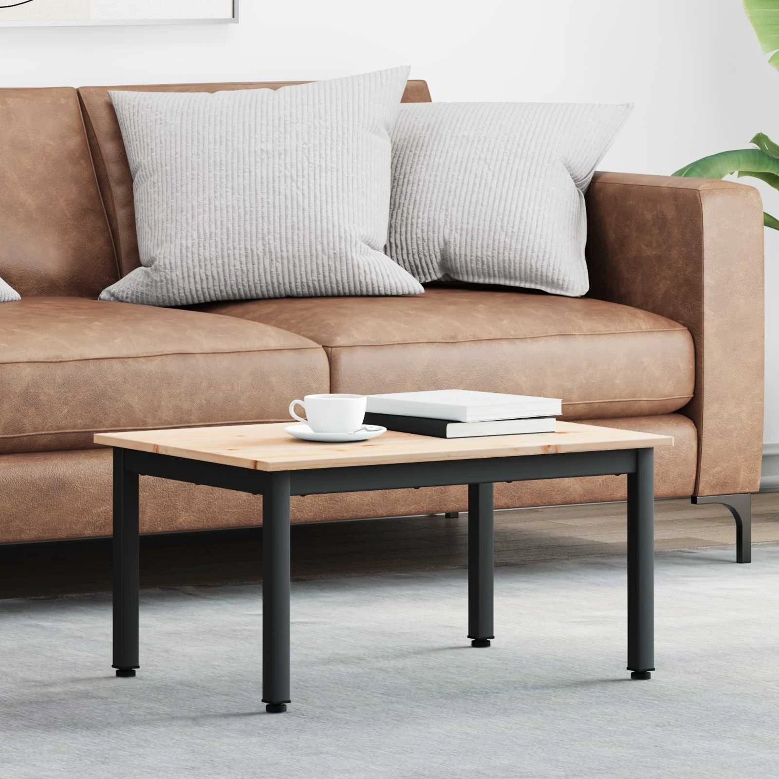 VidaXL Coffee Table 40x40x36 cm Solid Pine Home by vidaXL