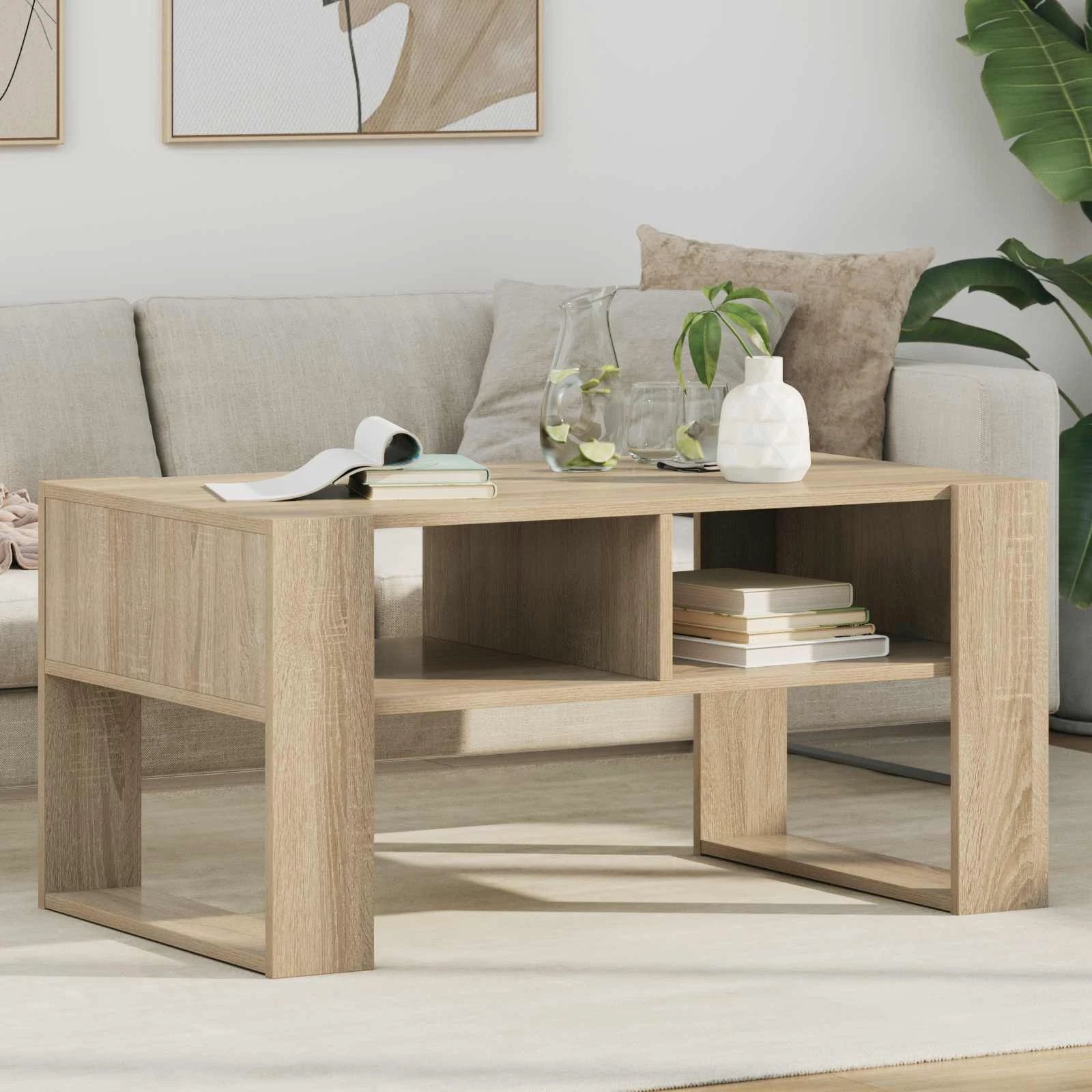 vidaXL VidaXL Coffee Table 92x53x45 Cm Storage Home - Coffee Table