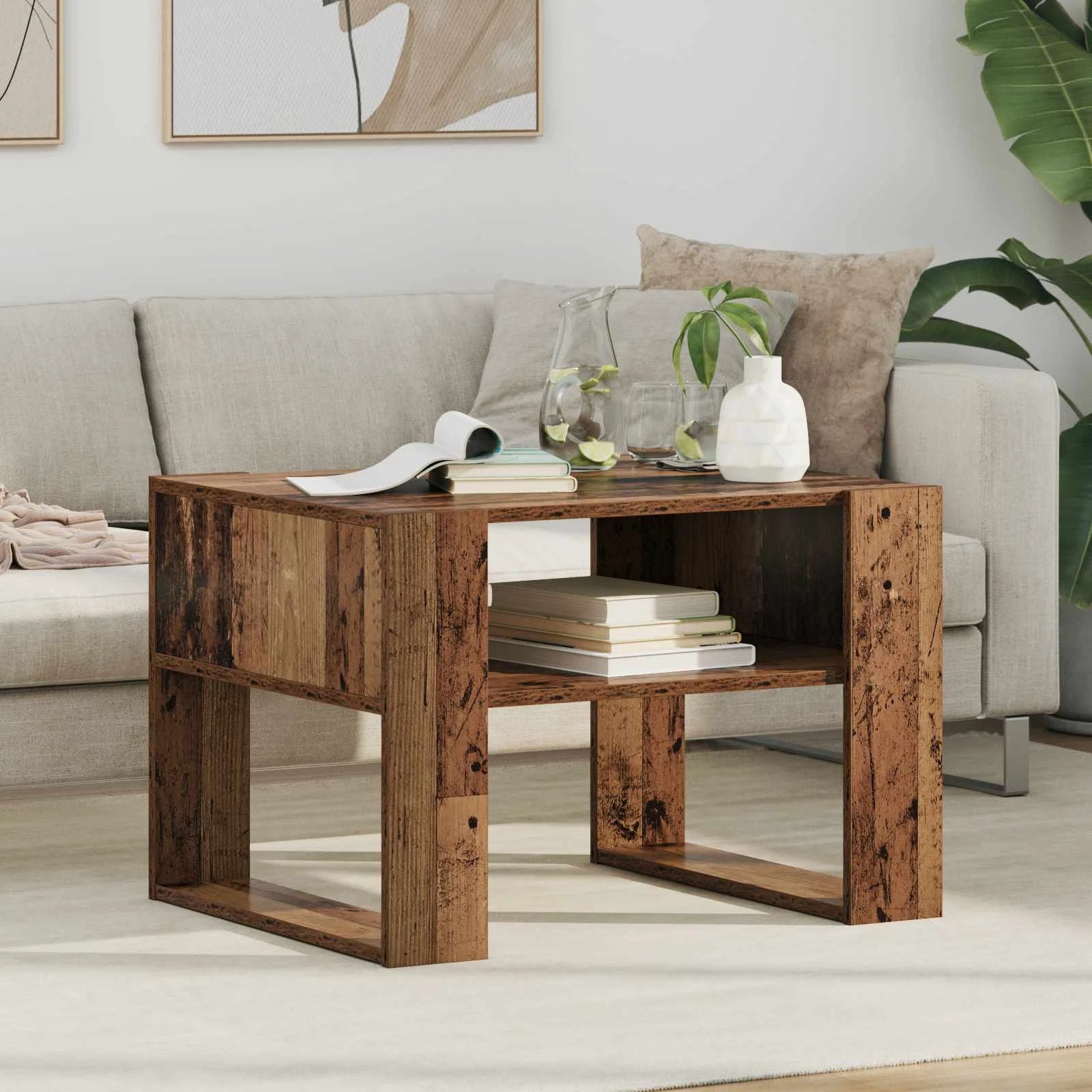 VidaXL Coffee Table 92x53x45 Cm Storage Home by vidaXL