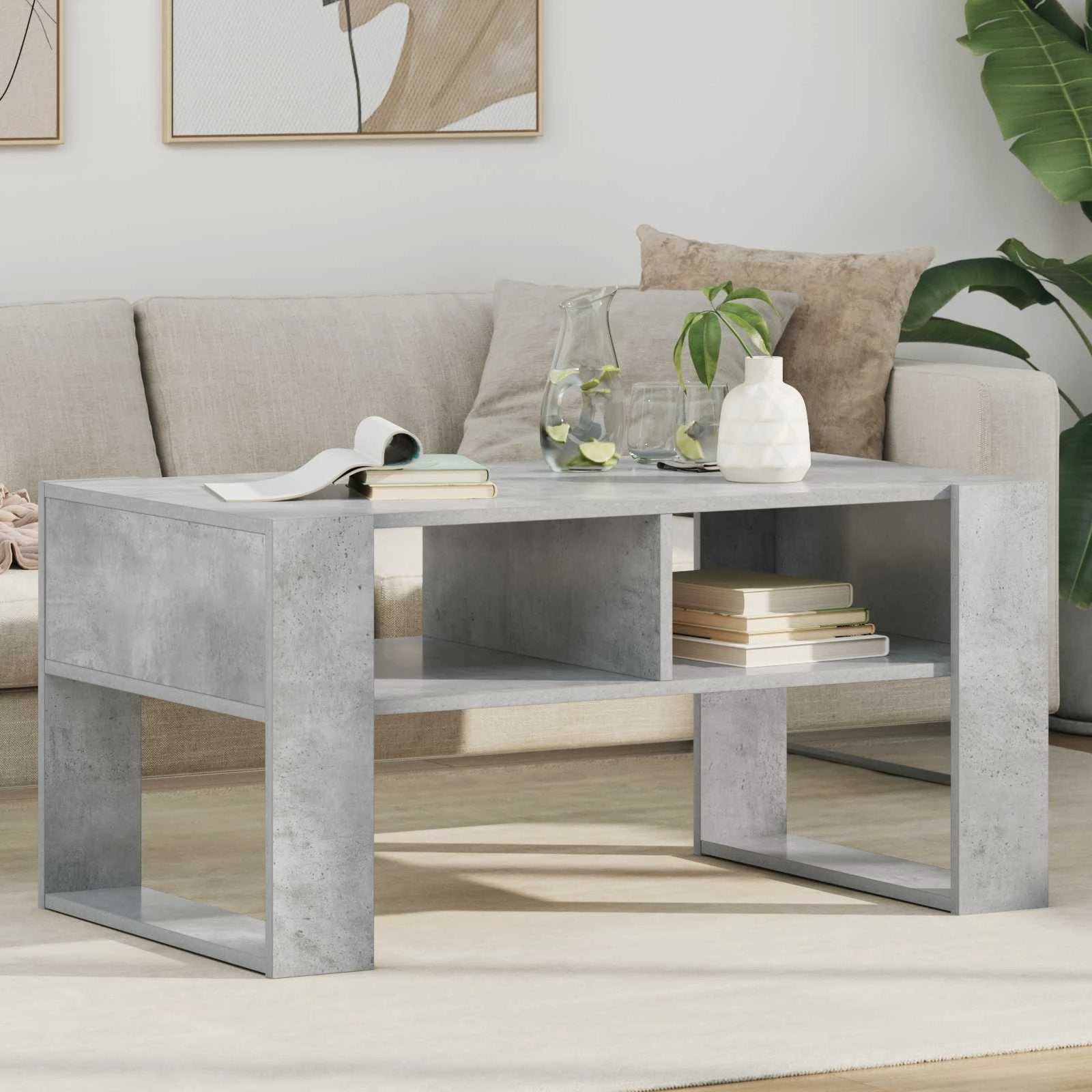 VidaXL Coffee Table 92x53x45 Cm Storage Home by vidaXL