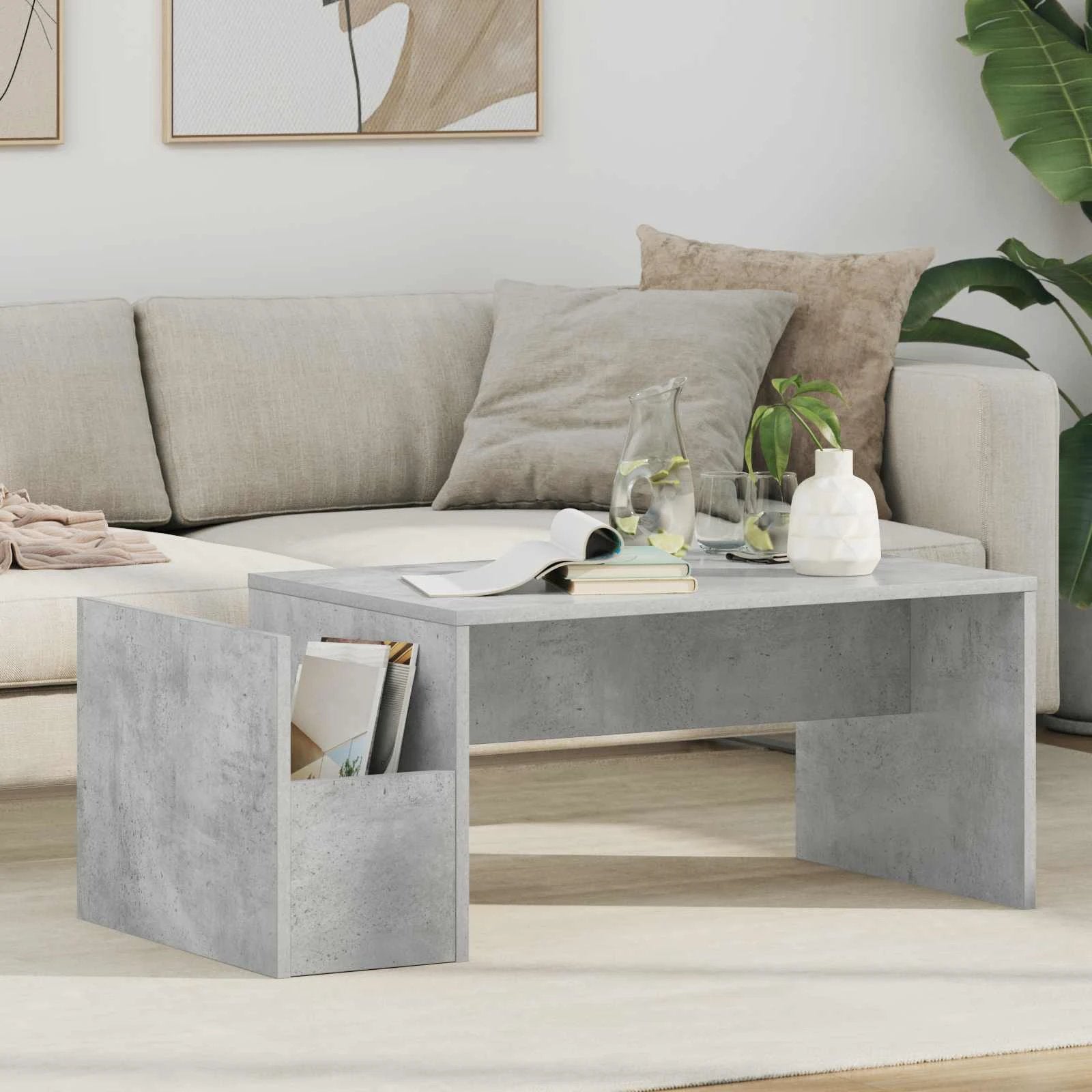 VidaXL Coffee Table 90 x 45 x 35 cm Modern Engineered Wood Living Room Centerpiece by vidaXL