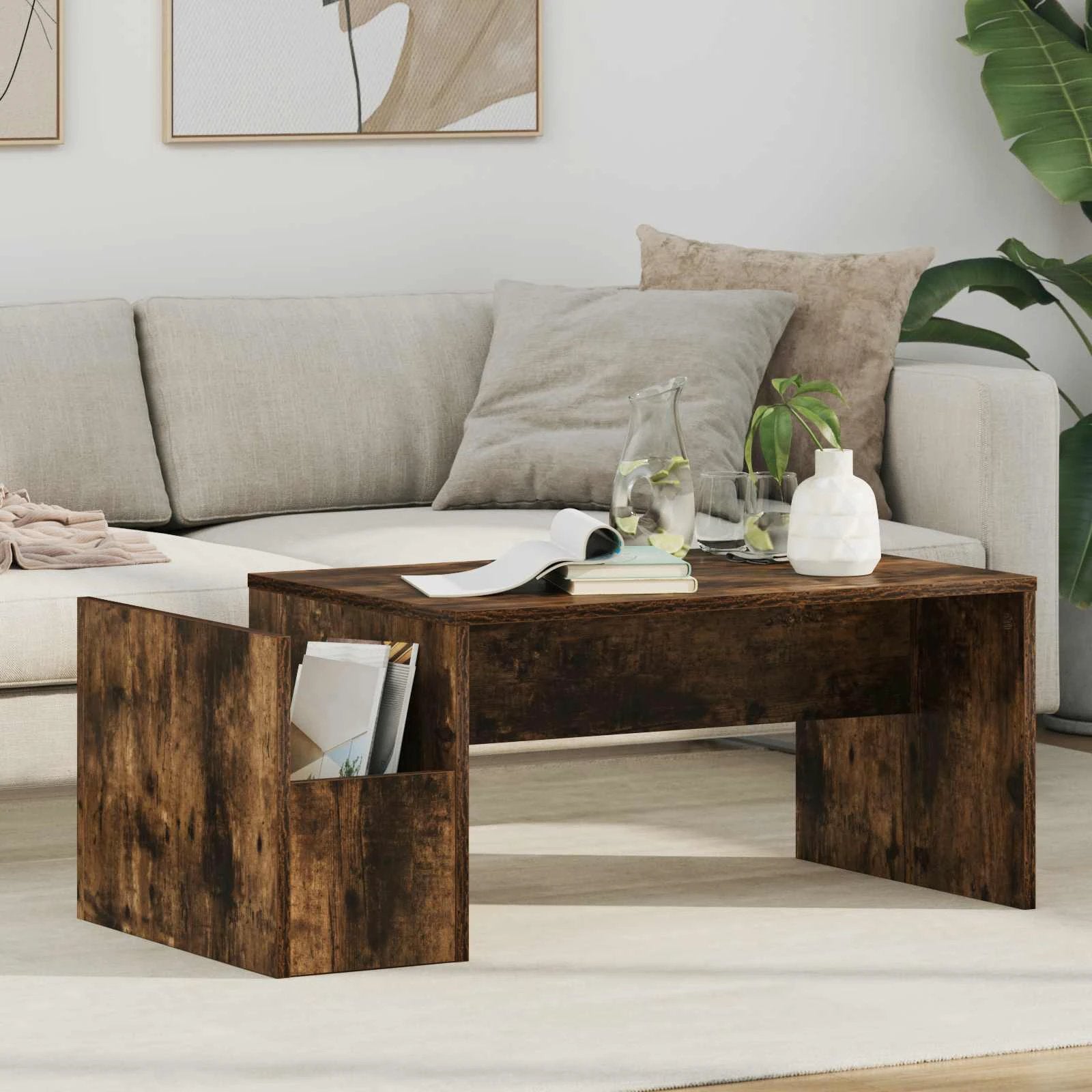 VidaXL Coffee Table 90 x 45 x 35 cm Modern Engineered Wood Living Room Centerpiece by vidaXL