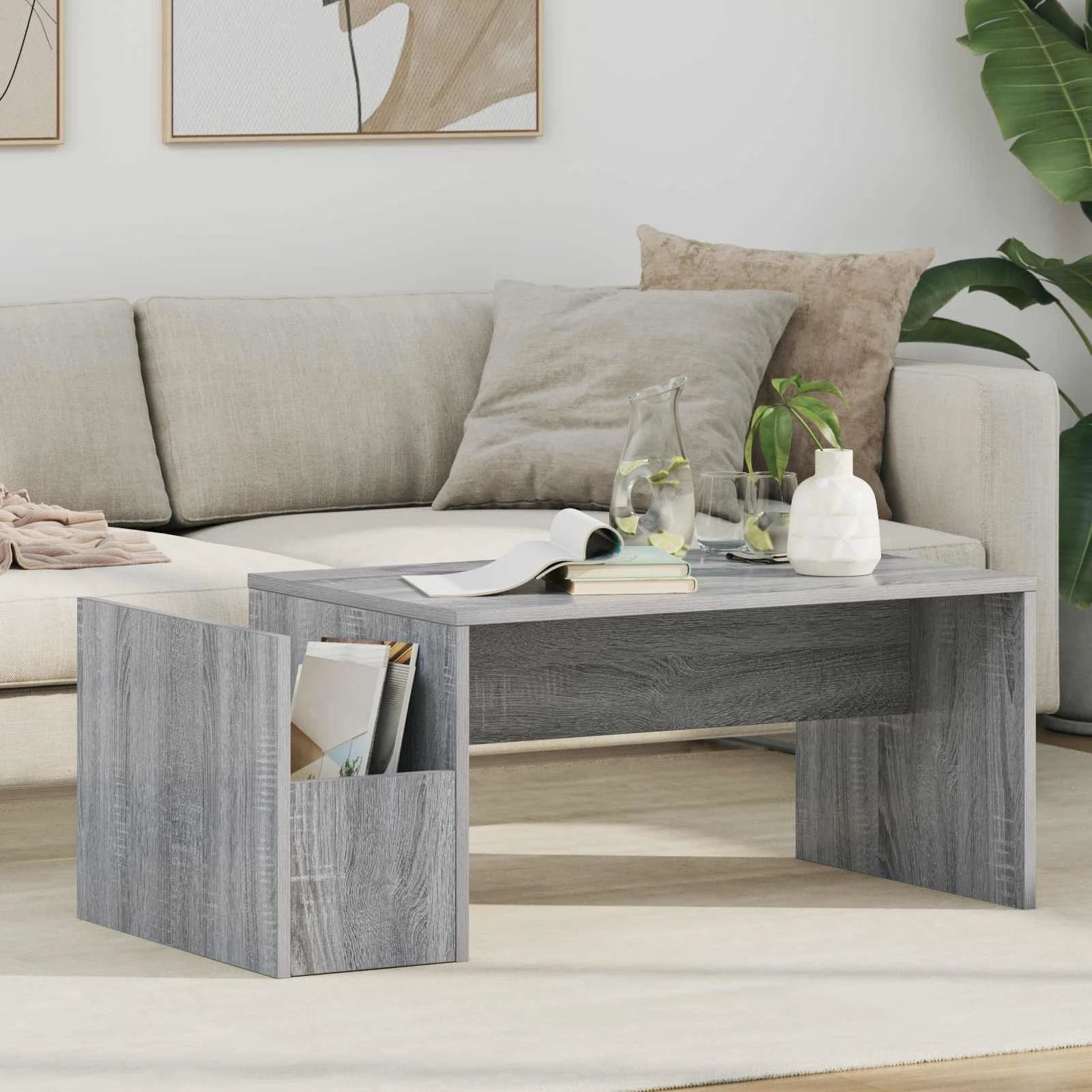 VidaXL Coffee Table 90 x 45 x 35 cm Modern Engineered Wood Living Room Centerpiece by vidaXL