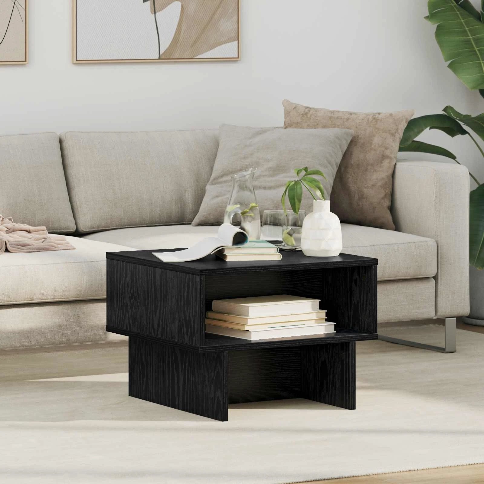 vidaXL VidaXL Coffee Table 80x46x35cm White Wooden Home - Coffee Table