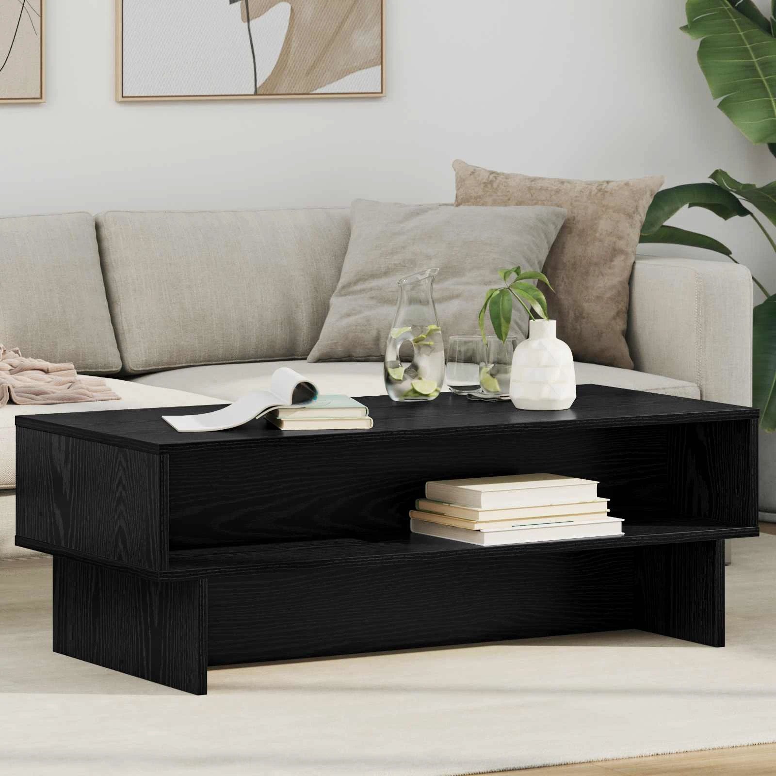 vidaXL VidaXL Coffee Table 80x46x35cm White Wooden Home - Coffee Table