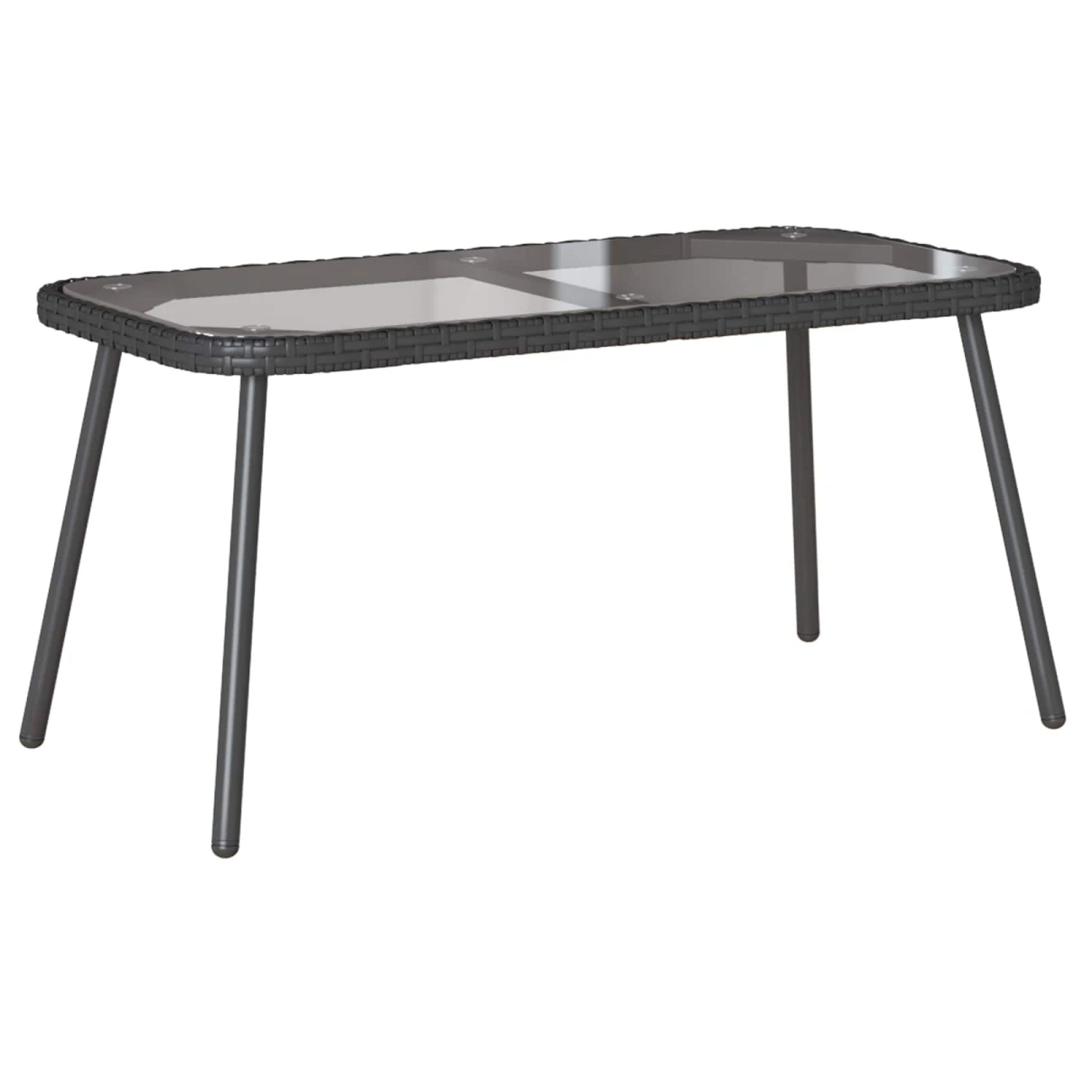 vidaXL VidaXL Coffee Table 90x45x43 Glass Top Outdoor - Coffee Table