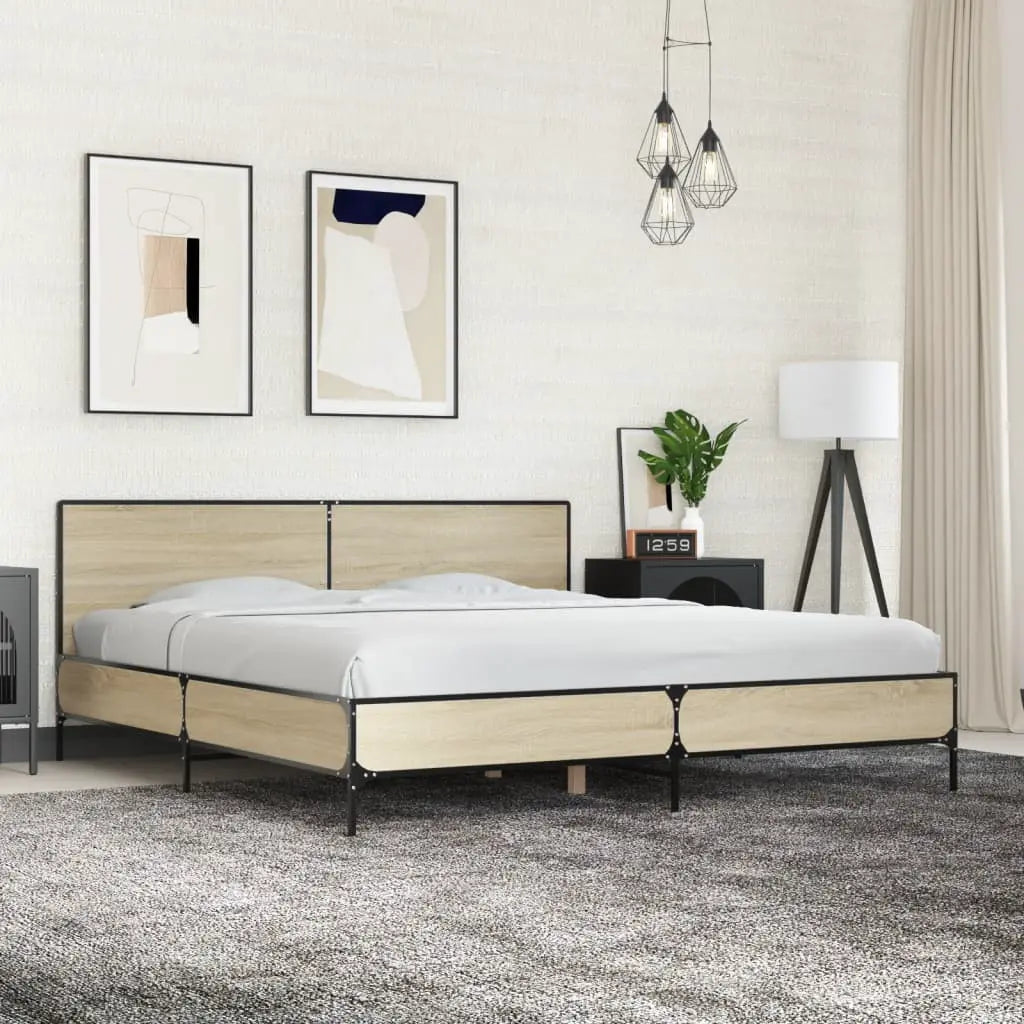vidaXL Bed Frame without Mattress Black 90x200 cm - from vidaXL