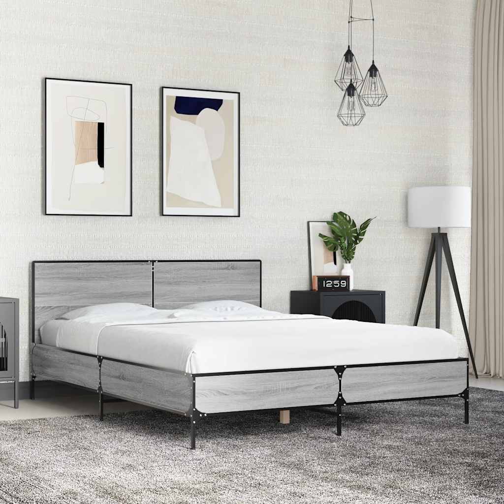vidaXL Bed Frame without Mattress Black 90x200 cm - from vidaXL