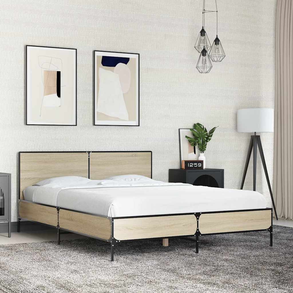 vidaXL Bed Frame without Mattress Black 90x200 cm - from vidaXL