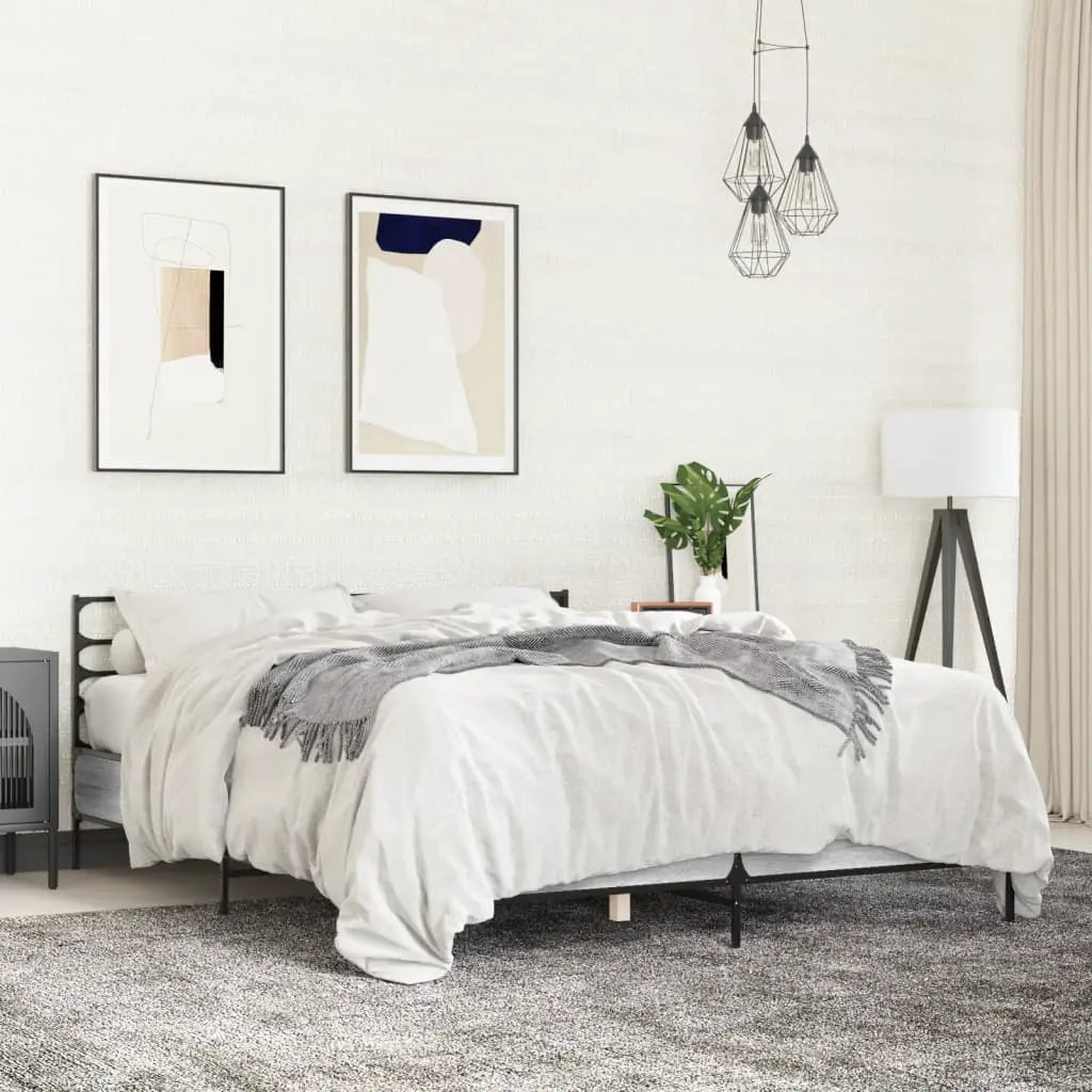 vidaXL Bed Frame without Mattress Black 90x200 cm - from vidaXL