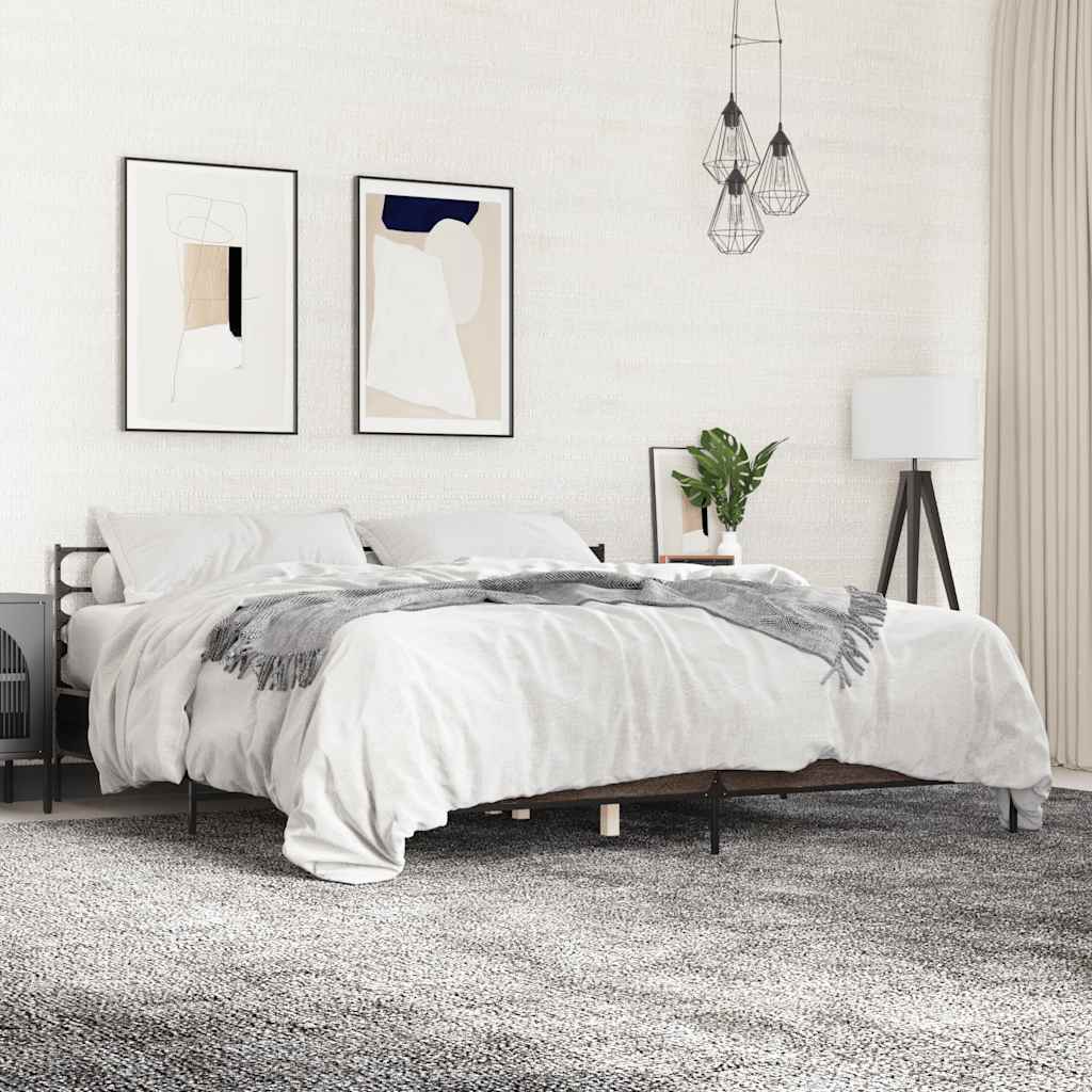 vidaXL Bed Frame without Mattress Black 90x200 cm - from vidaXL
