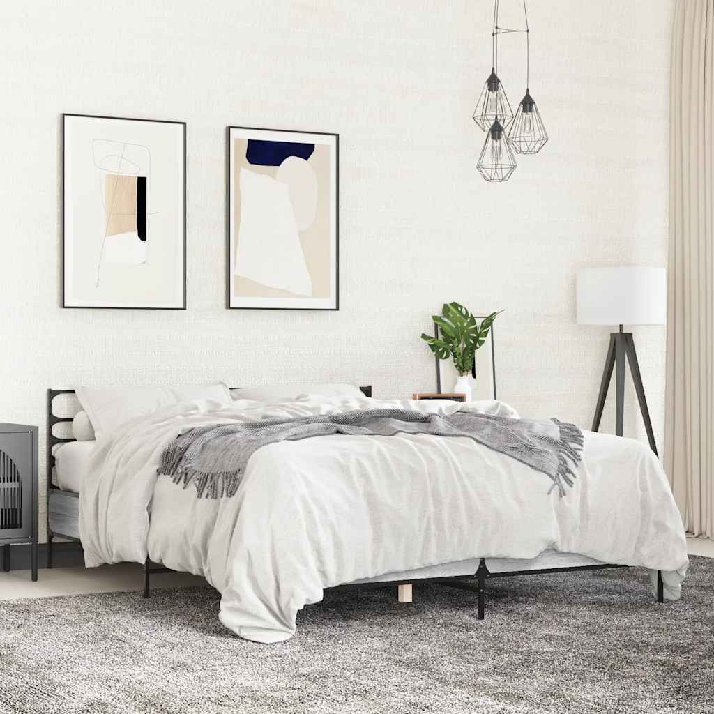 vidaXL Bed Frame without Mattress Black 90x200 cm - from vidaXL