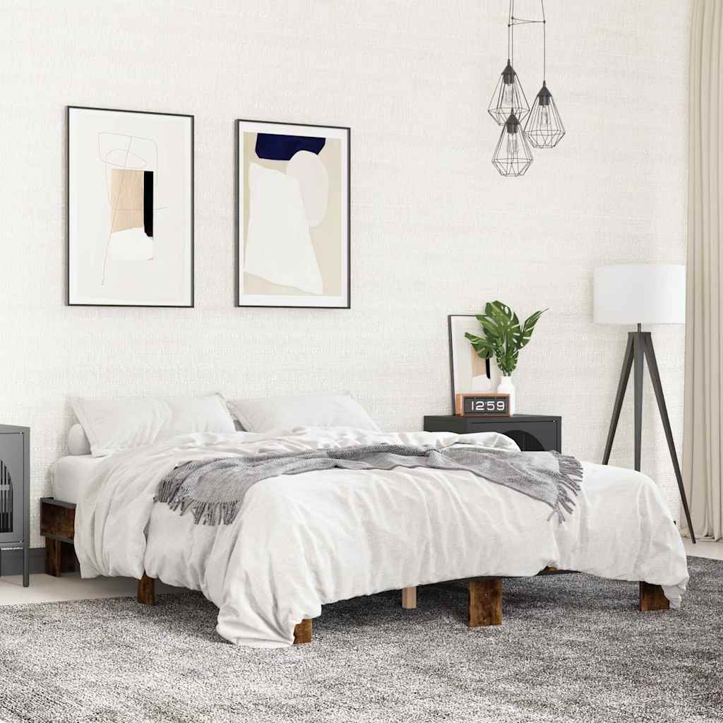 vidaXL Bed Frame without Mattress Black 140x200 cm - from vidaXL