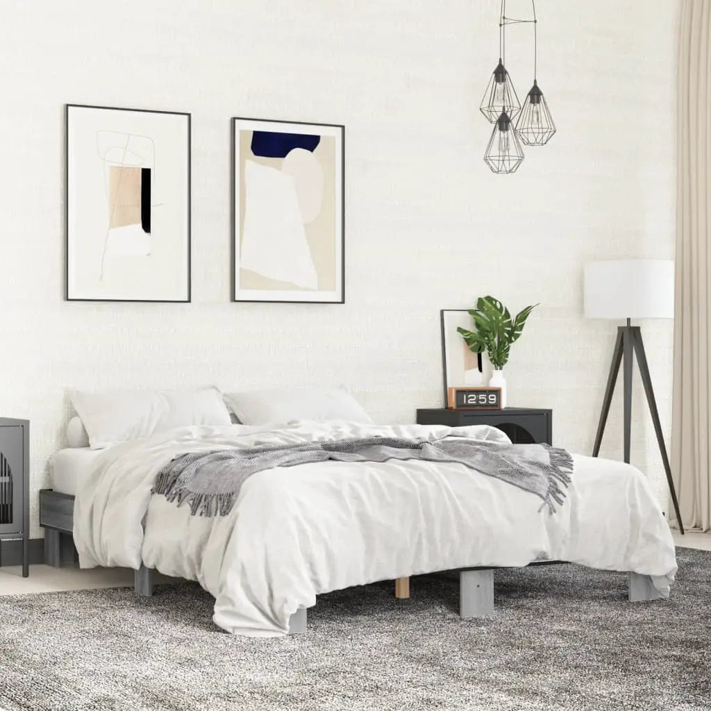vidaXL Bed Frame without Mattress Black 140x200 cm - from vidaXL