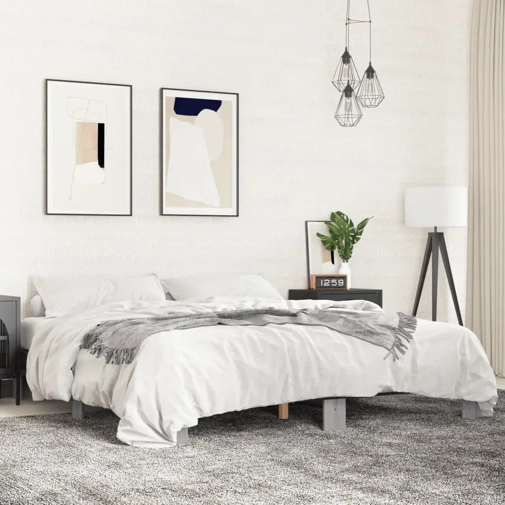 vidaXL Bed Frame without Mattress Black 140x200 cm - from vidaXL