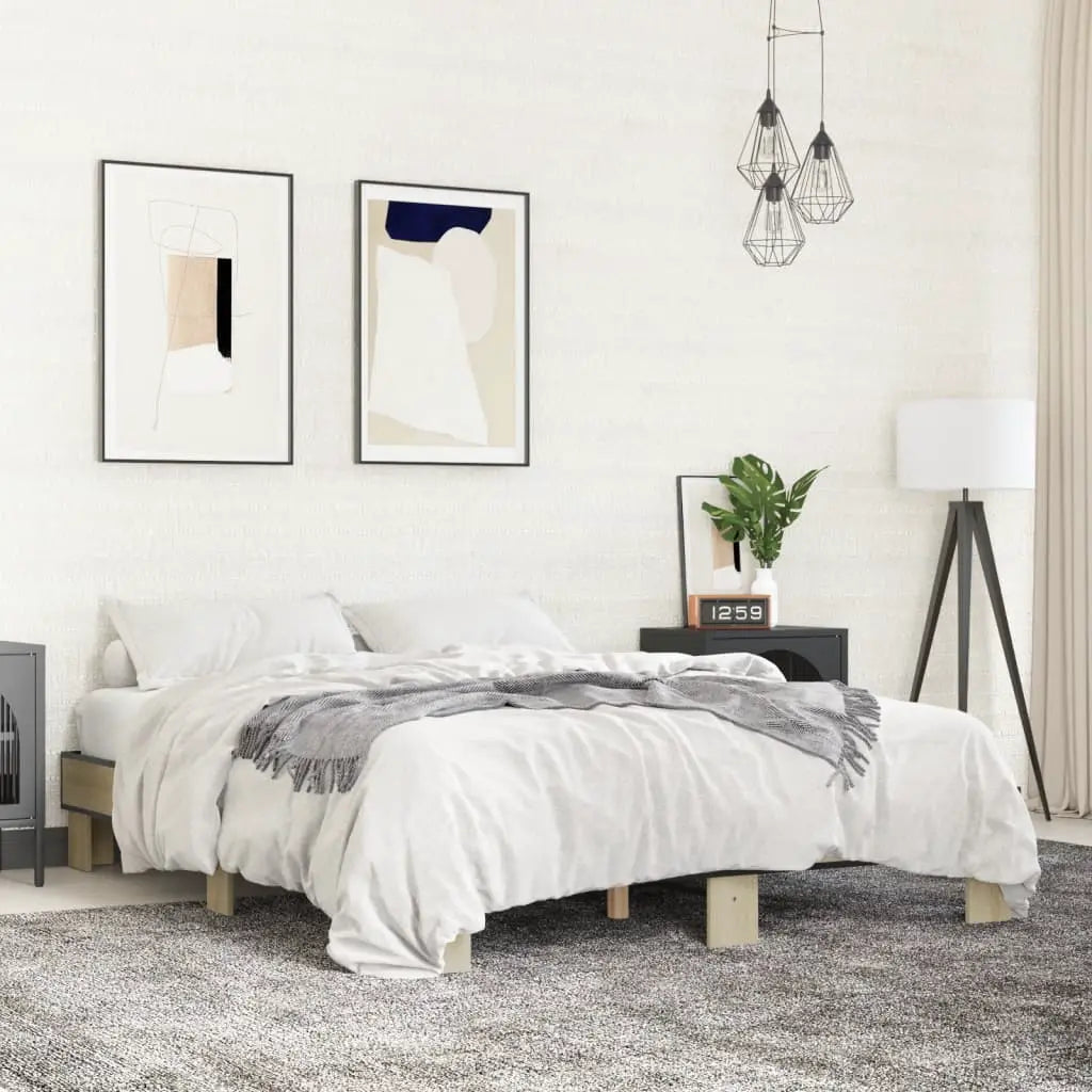 vidaXL Bed Frame without Mattress Black 140x200 cm - from vidaXL