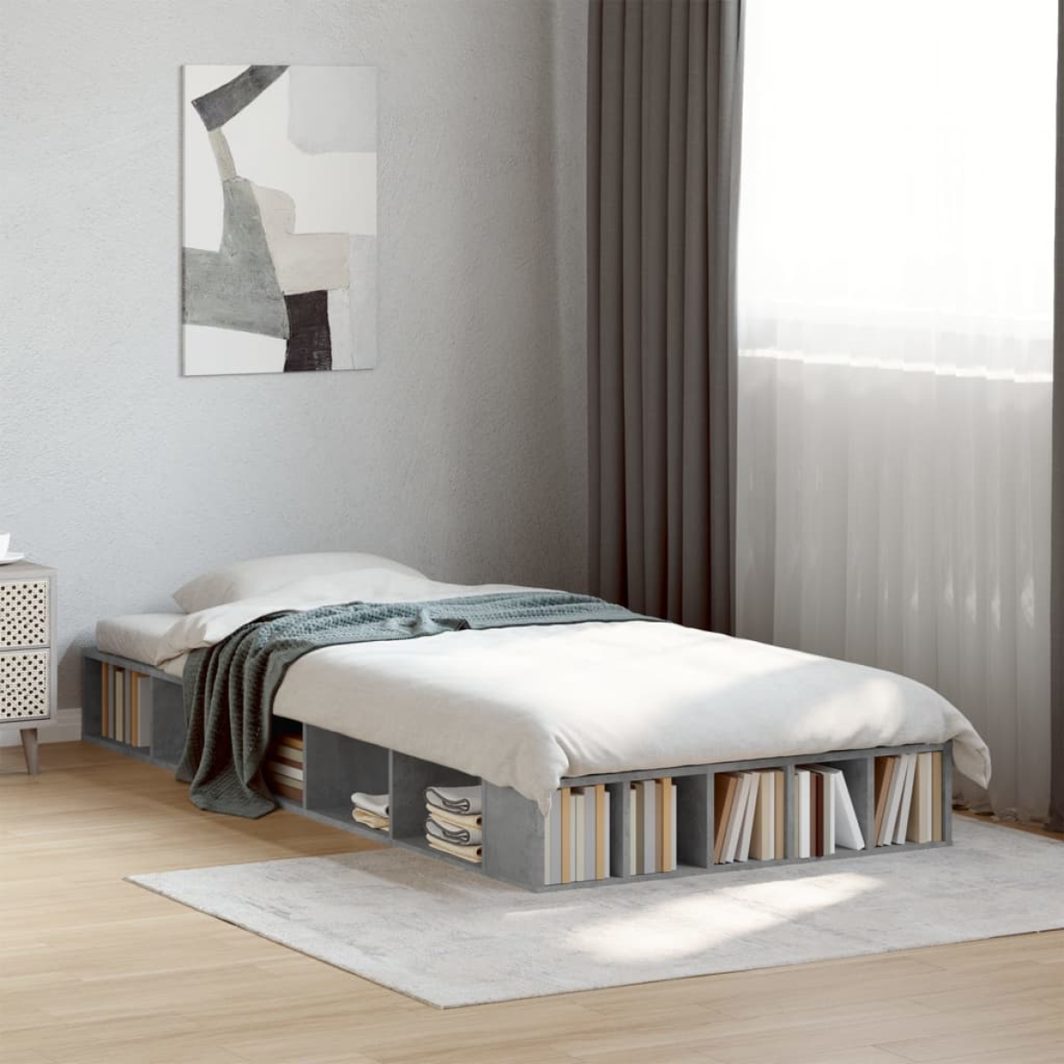 vidaXL Bed Frame without Mattress White 200x200 cm - from vidaXL
