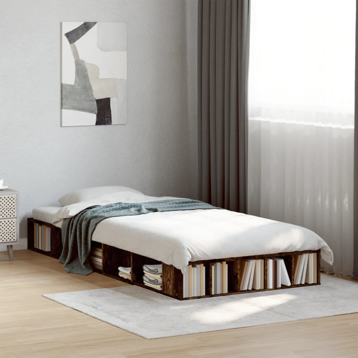 vidaXL Bed Frame without Mattress White 200x200 cm - from vidaXL