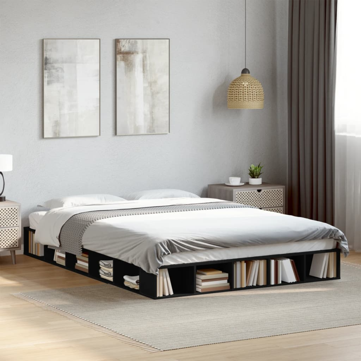vidaXL Bed Frame without Mattress White 200x200 cm - from vidaXL