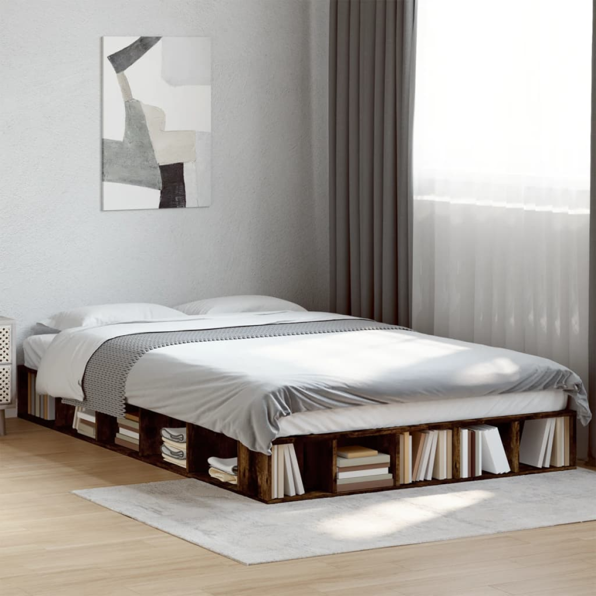 vidaXL Bed Frame without Mattress White 200x200 cm - from vidaXL