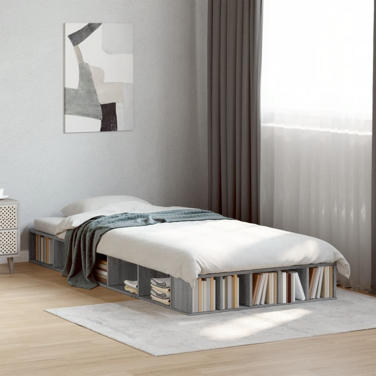 vidaXL Bed Frame without Mattress White 200x200 cm - from vidaXL
