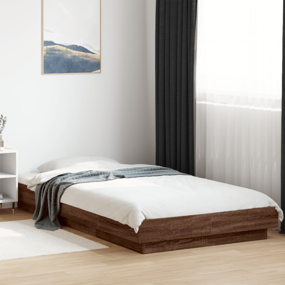vidaXL Bed Frame without Mattress White 200x200 cm - from vidaXL