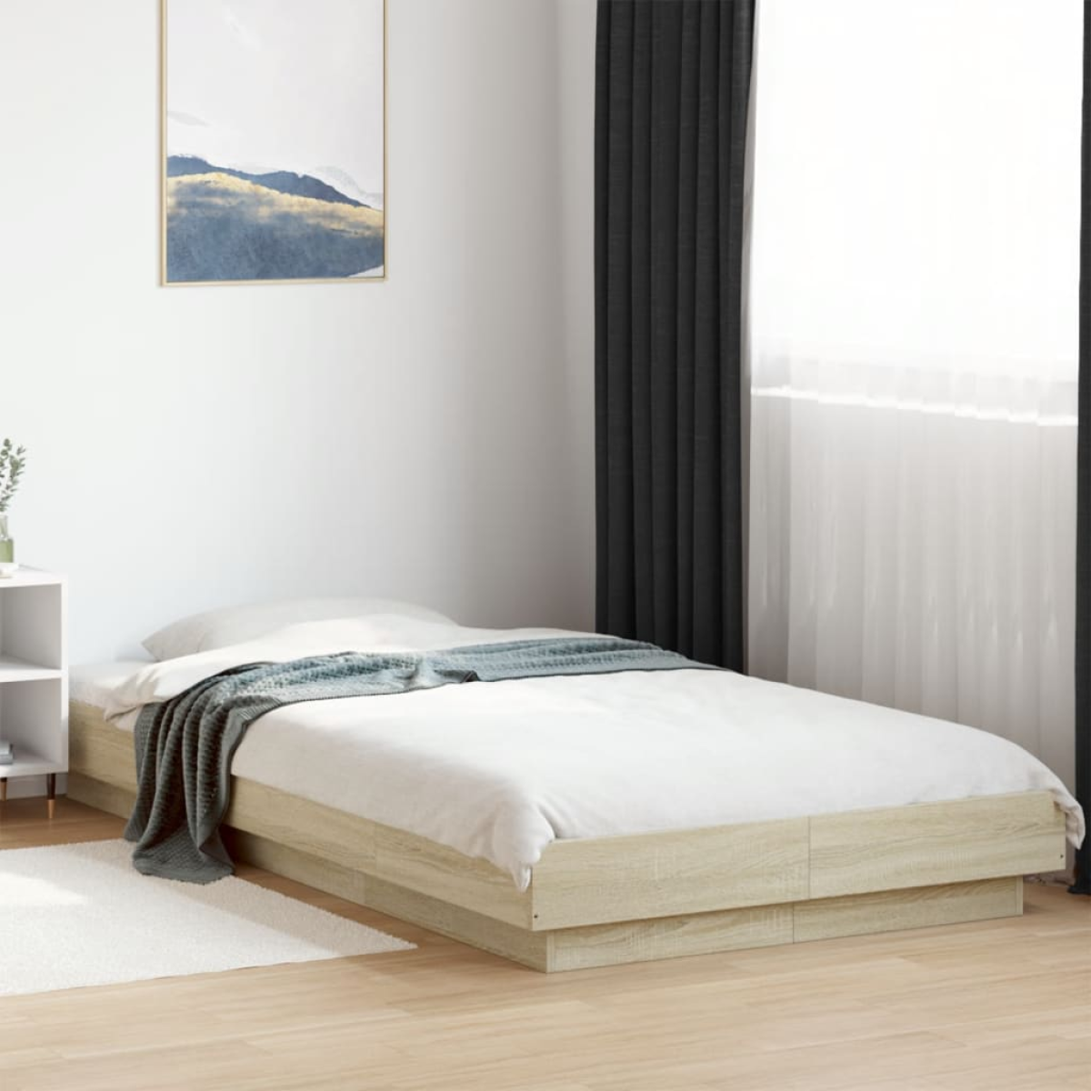 vidaXL Bed Frame without Mattress White 200x200 cm - from vidaXL