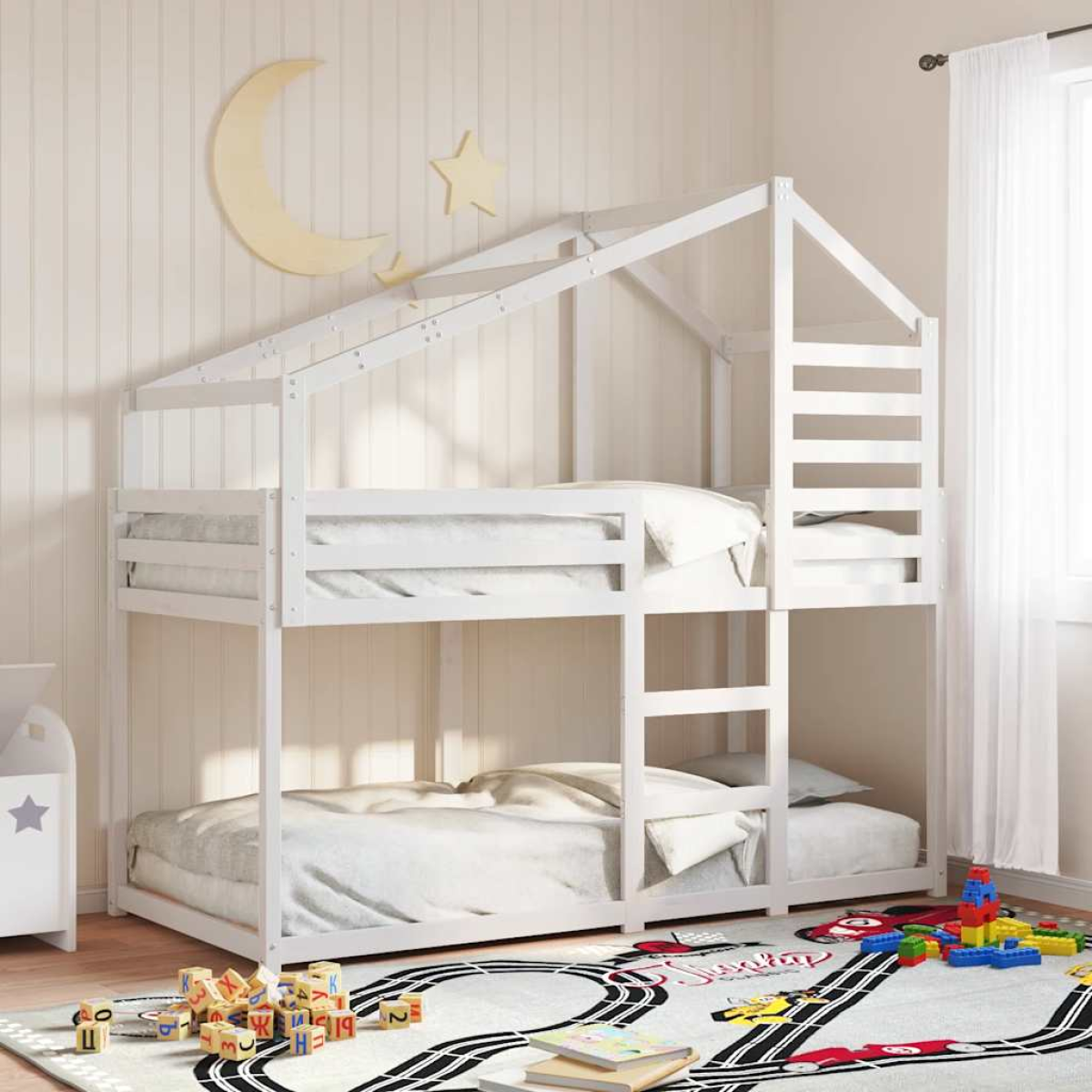 vidaXL Bunk Bed without Mattress 80x200 cm Solid Wood Pine - from vidaXL