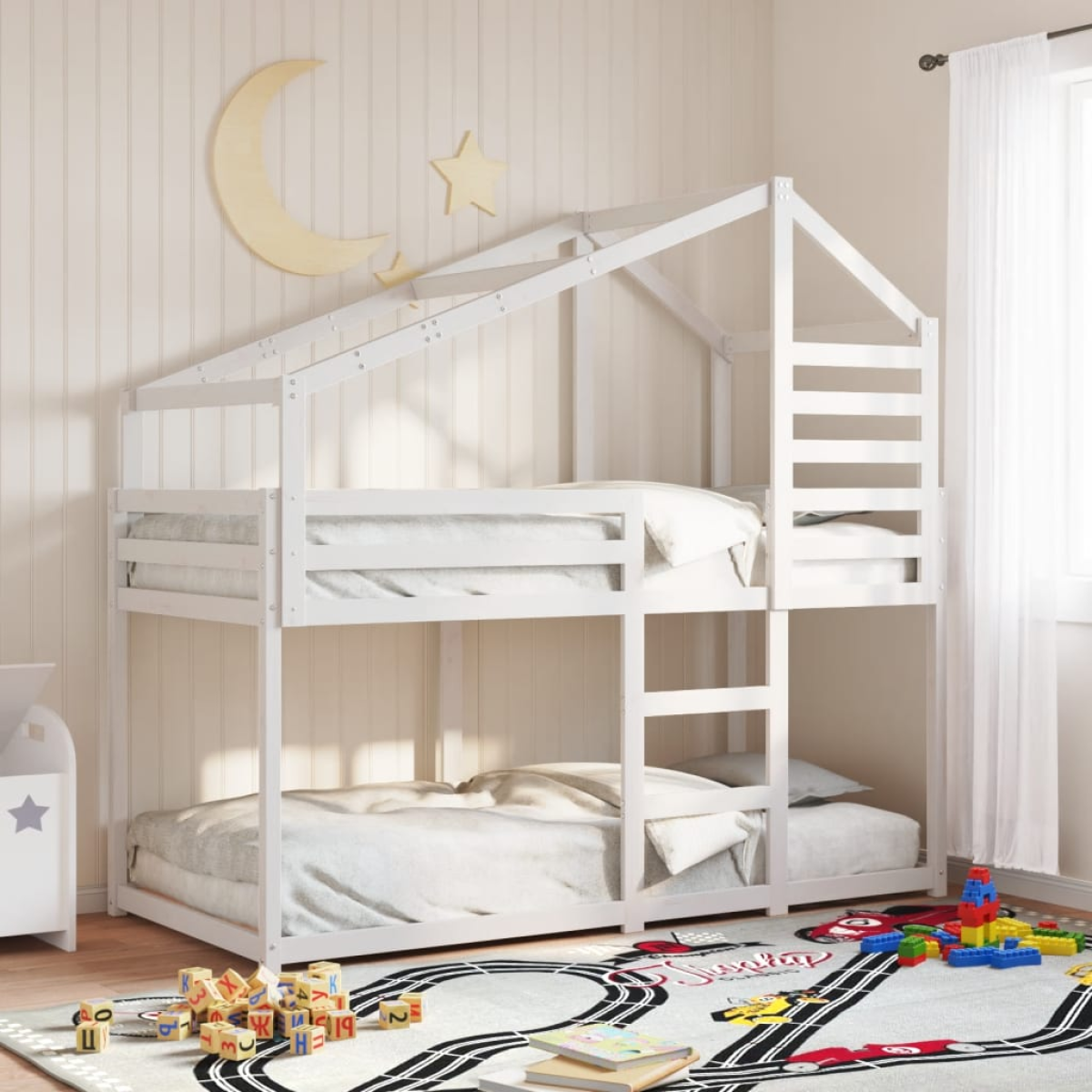 vidaXL Bunk Bed without Mattress 80x200 cm Solid Wood Pine - from vidaXL
