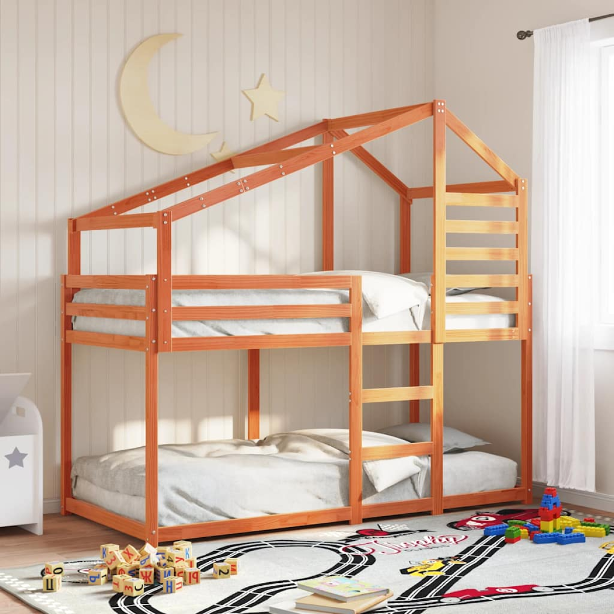 vidaXL Bunk Bed without Mattress 80x200 cm Solid Wood Pine - from vidaXL
