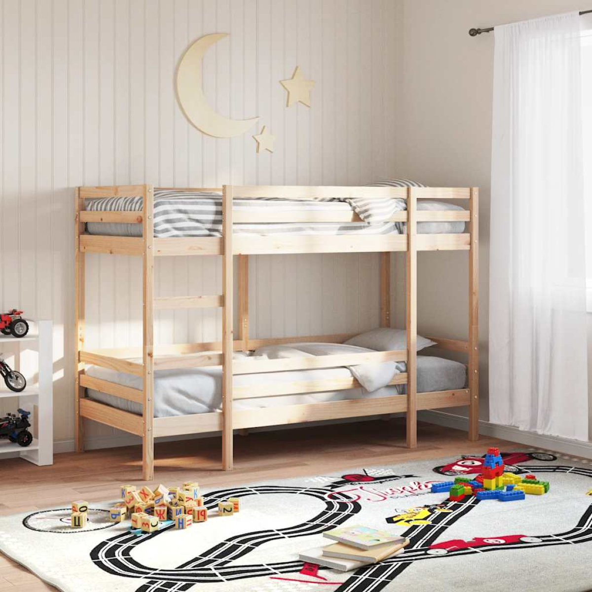 vidaXL Bunk Bed without Mattress 80x200 cm Solid Wood Pine - from vidaXL