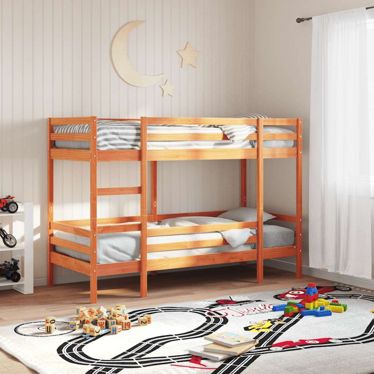 vidaXL Bunk Bed without Mattress 80x200 cm Solid Wood Pine - from vidaXL