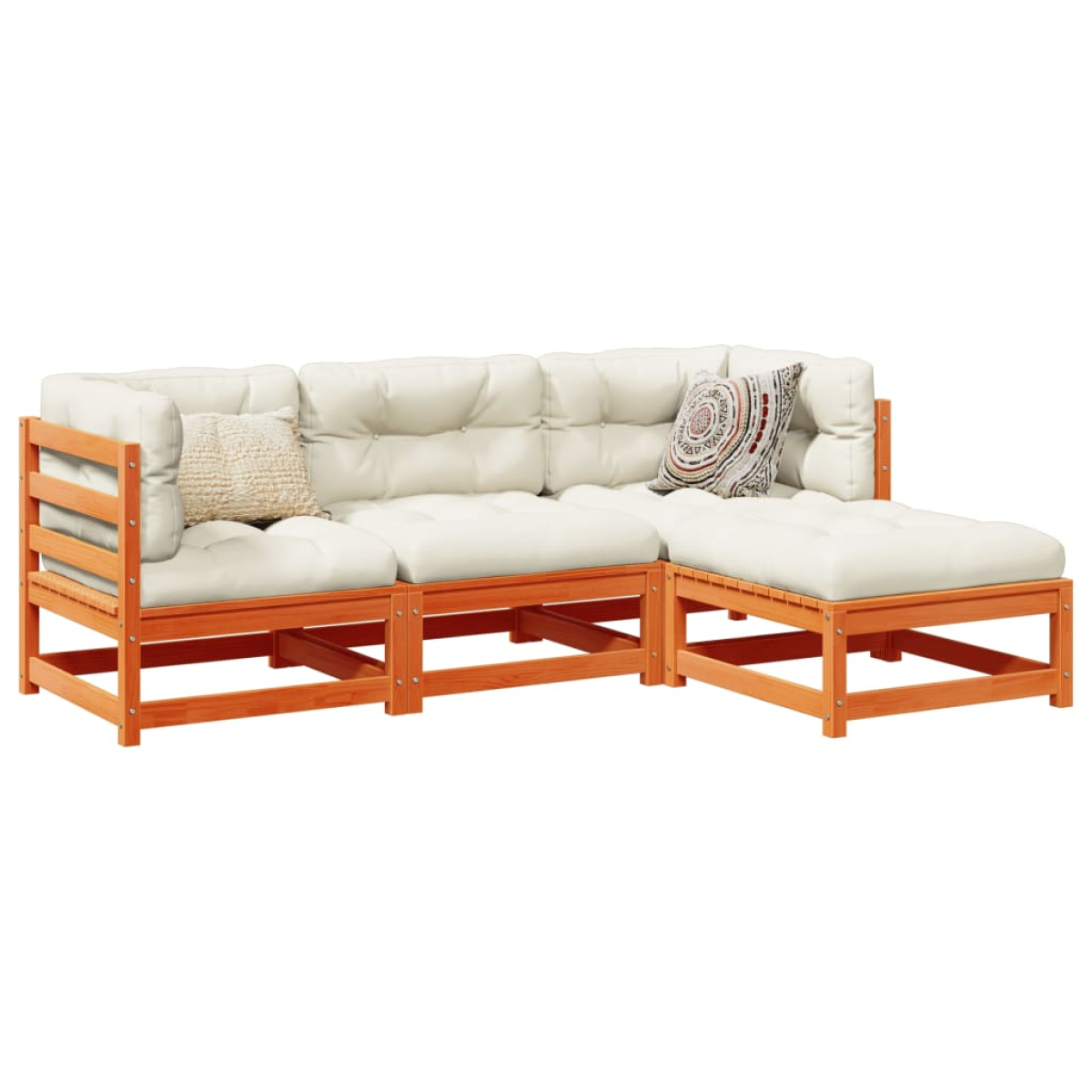 vidaXL vidaXL Garden Sofa Set | Pine | Solid pine wood | Large | Modular - Garden Sofa Sets