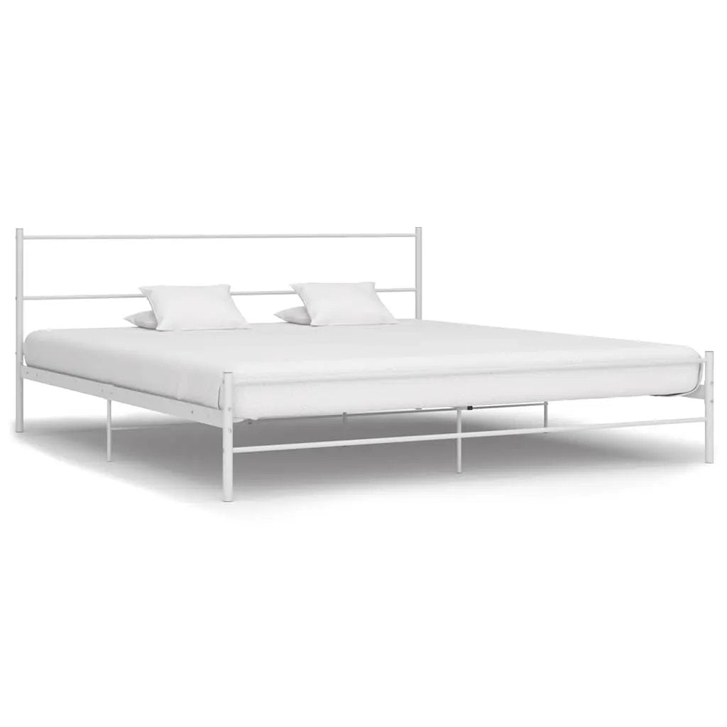 vidaXL Bed Frame | Grey | Metal | Super King | Tough | Bed Frame | Rectangular - from vidaXL