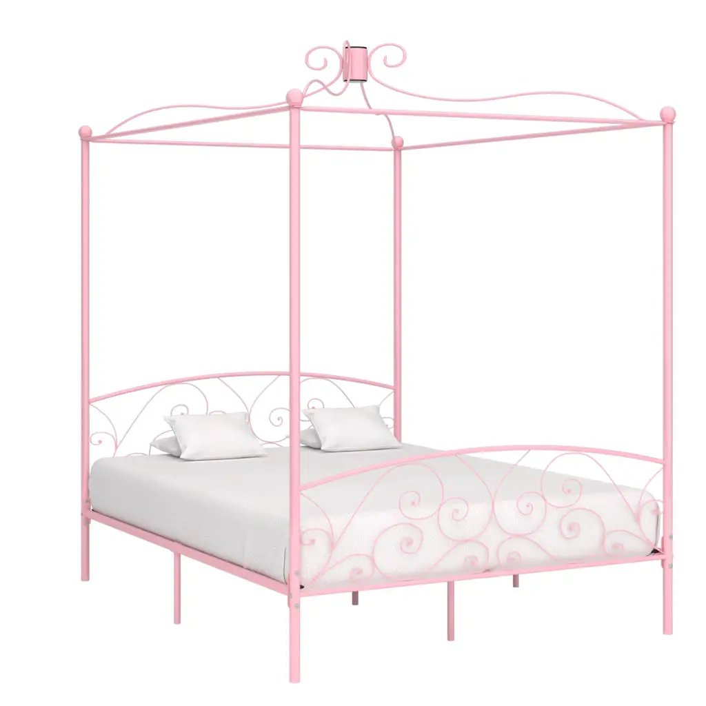 vidaXL Bed Frame | White | Metal | Single | Tough | Bed Frame | Rectangular - from vidaXL