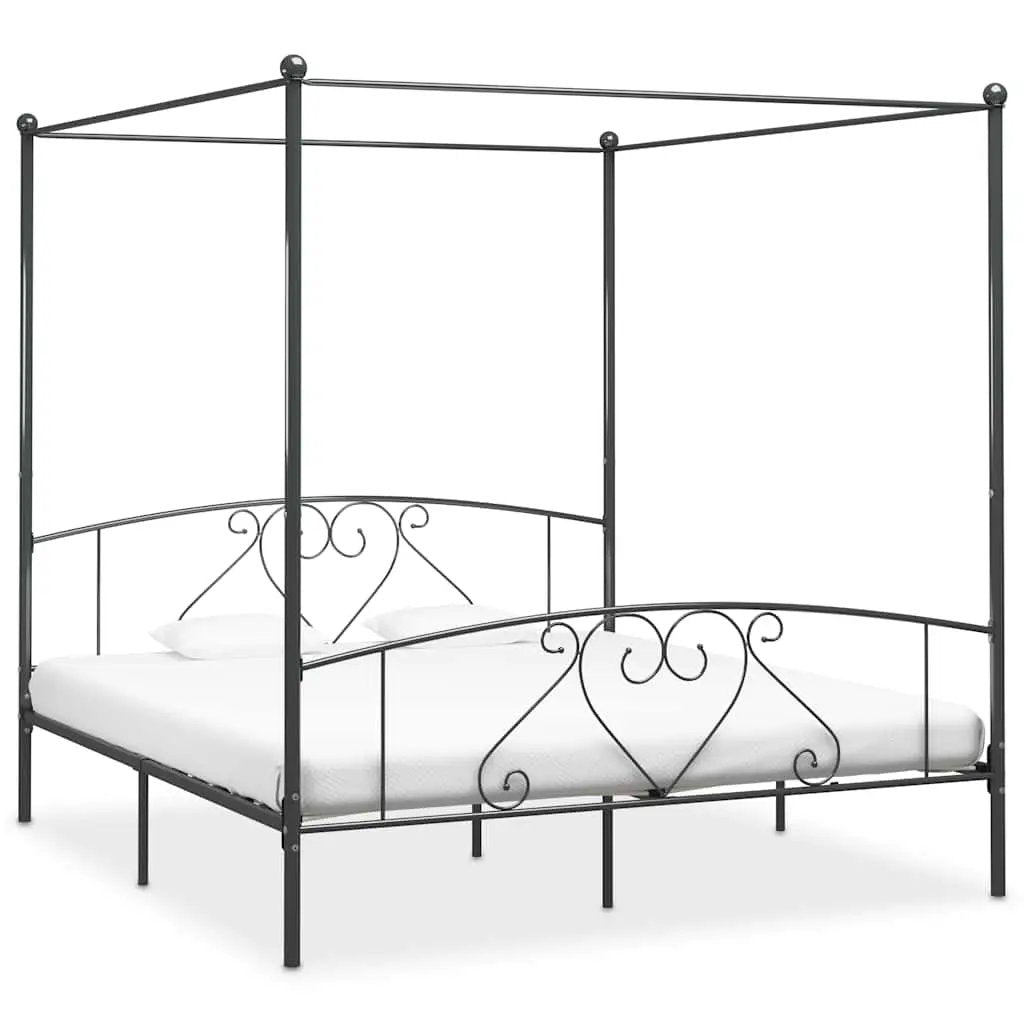 vidaXL Bed Frame | White | Metal | Single | Durable | Bed Frame | Rectangular - from vidaXL