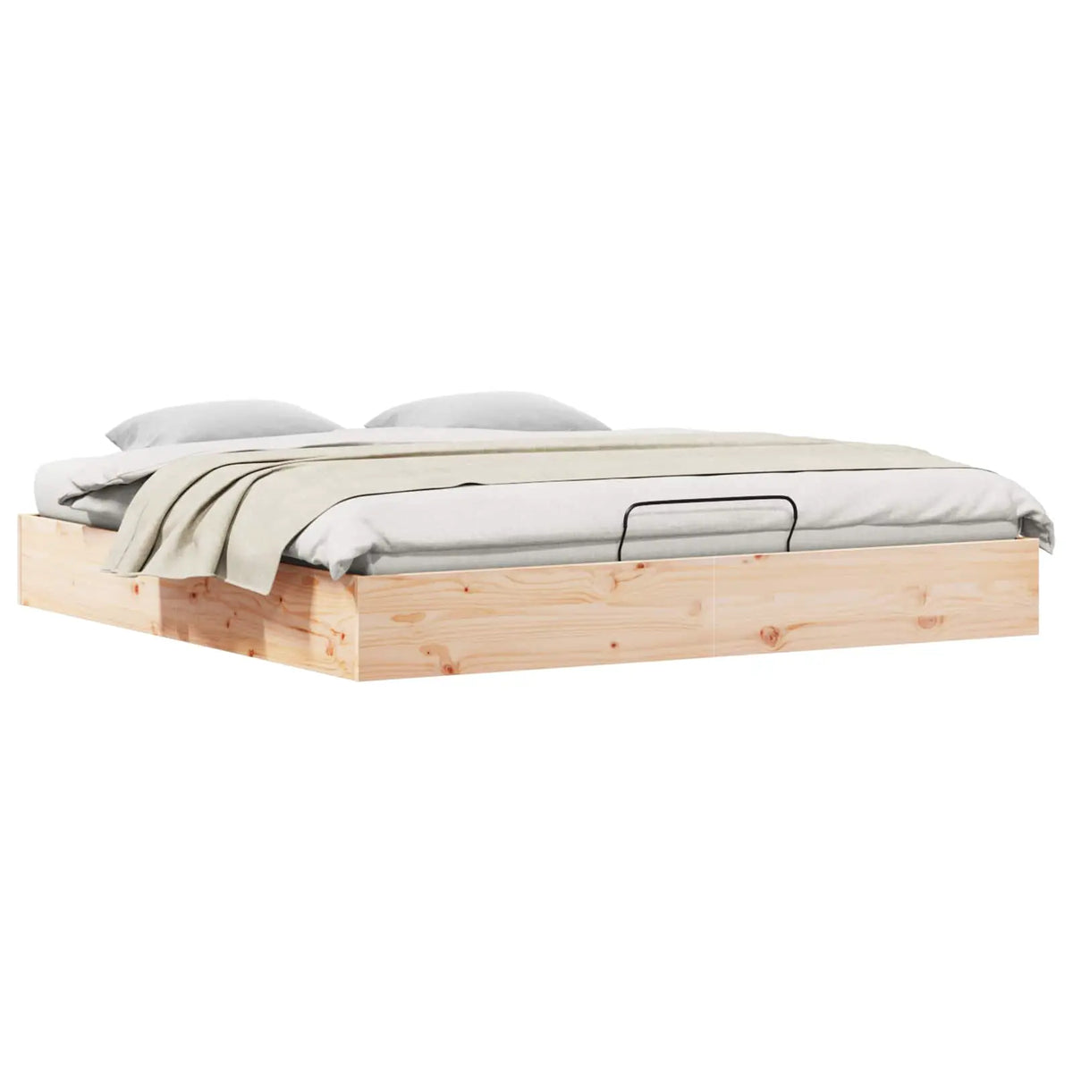 vidaXL Ottoman Bed Frame with Storage Natural 70 x 190 cm - from vidaXL