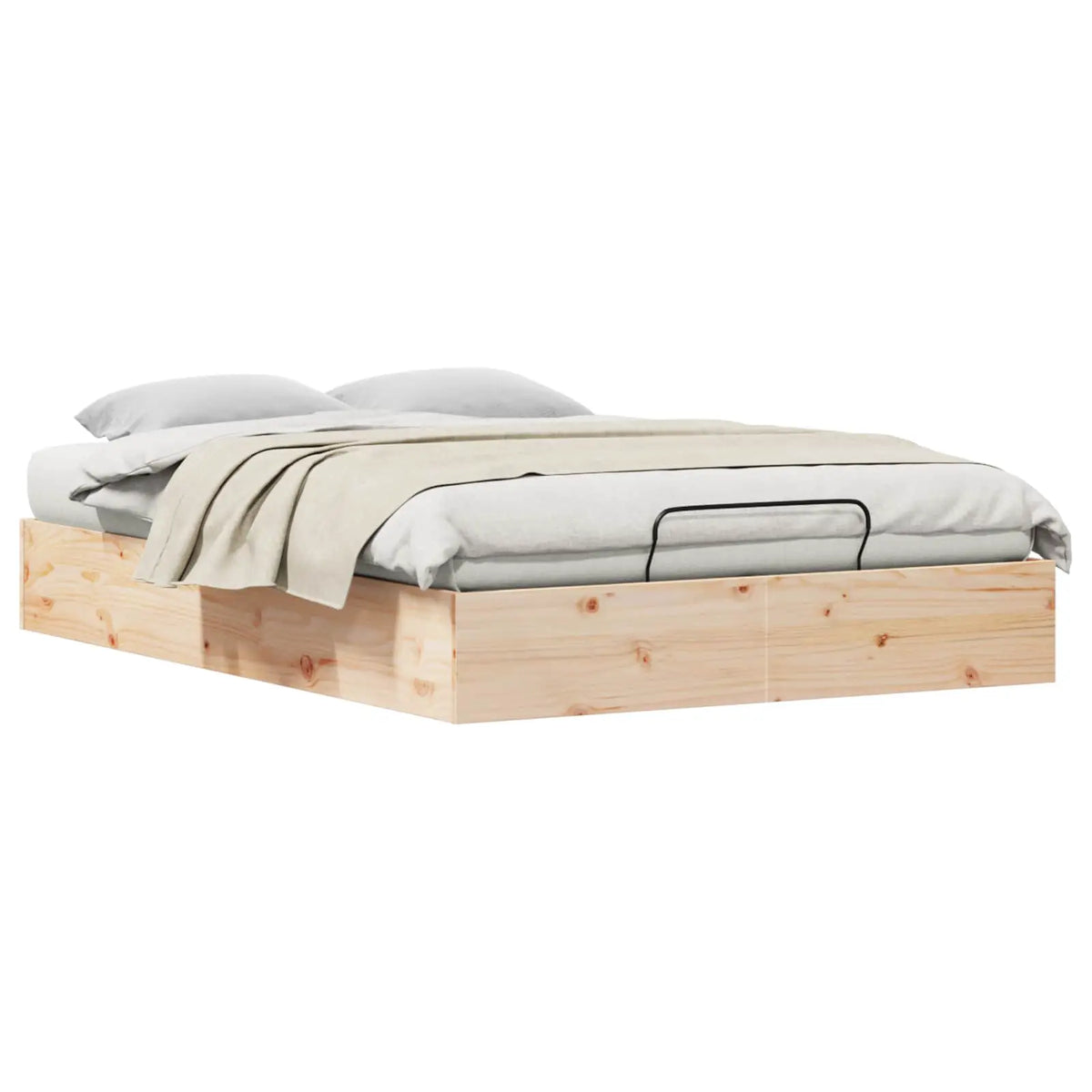 vidaXL Ottoman Bed Frame with Storage Natural 70 x 190 cm - from vidaXL