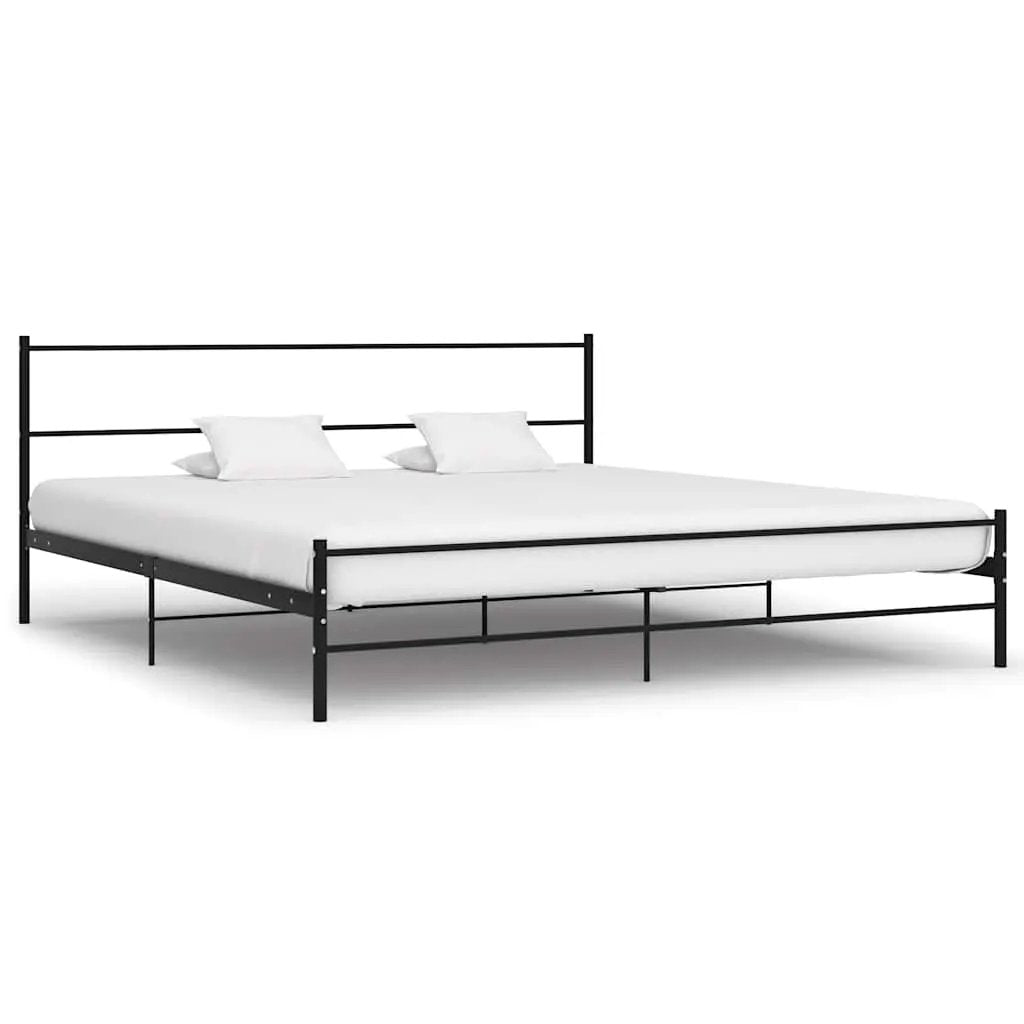 vidaXL Bed Frame | Grey | Metal | Super King | Tough | Bed Frame | Rectangular - from vidaXL
