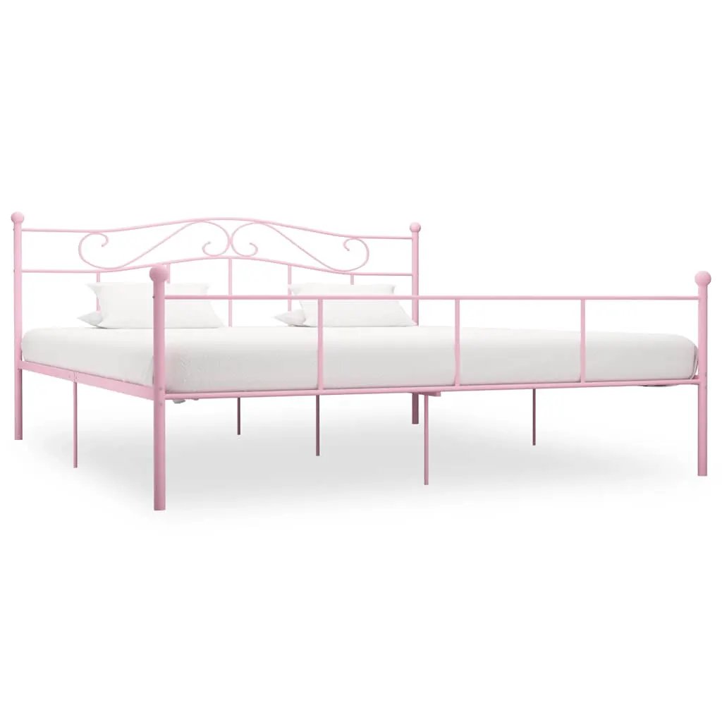 vidaXL Bed Frame | White | Metal | Single | Durable | Bed Frame | Rectangular - from vidaXL