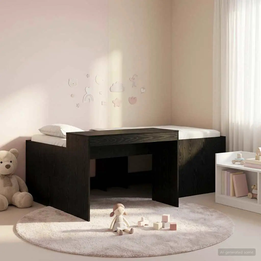 vidaXL Kids'High Bed Frame with Desk White 80 x 200 cm - from vidaXL