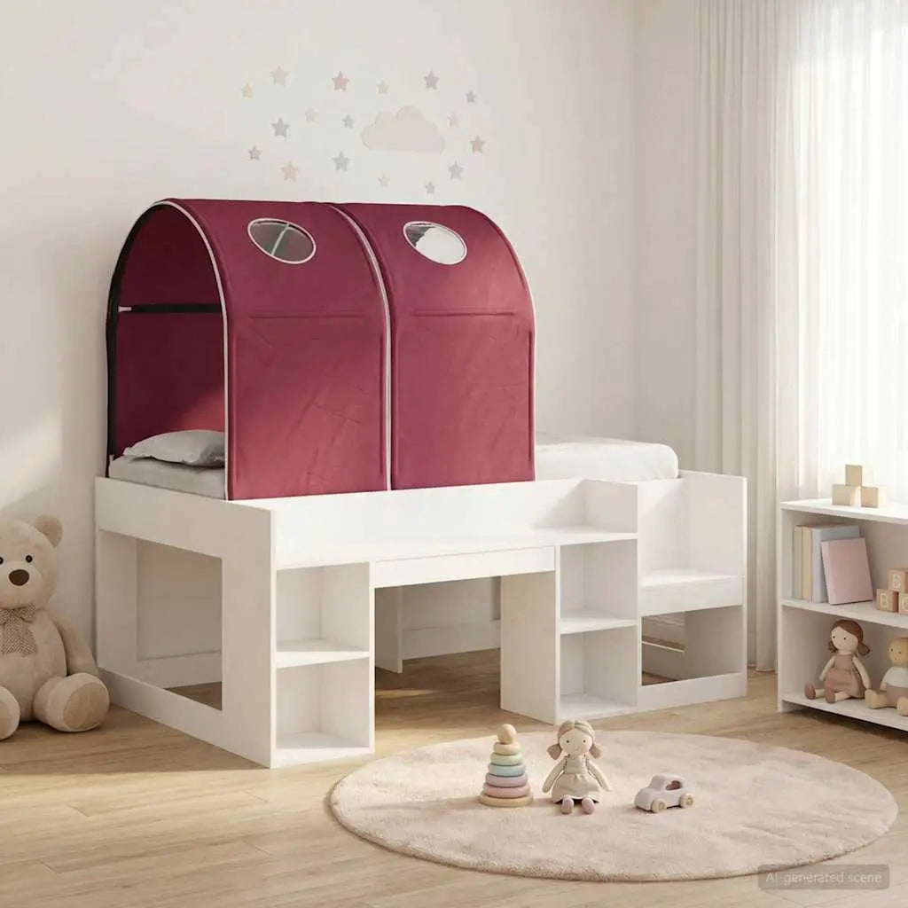 vidaXL Bed with Tunnel 4 pcs White and Light Blue Engineered Wood - from vidaXL