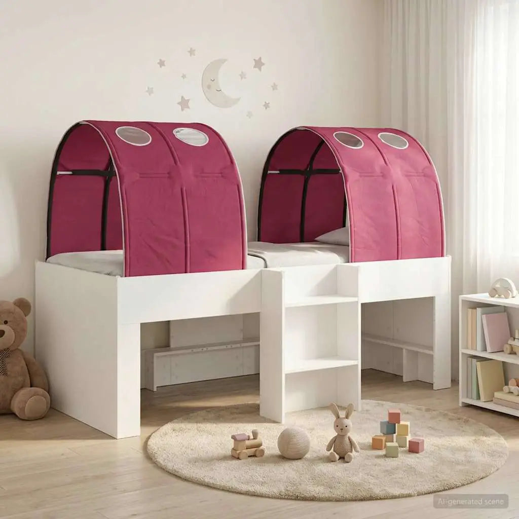 vidaXL Bed with Tunnel 4 pcs White and Light Blue Engineered Wood - from vidaXL